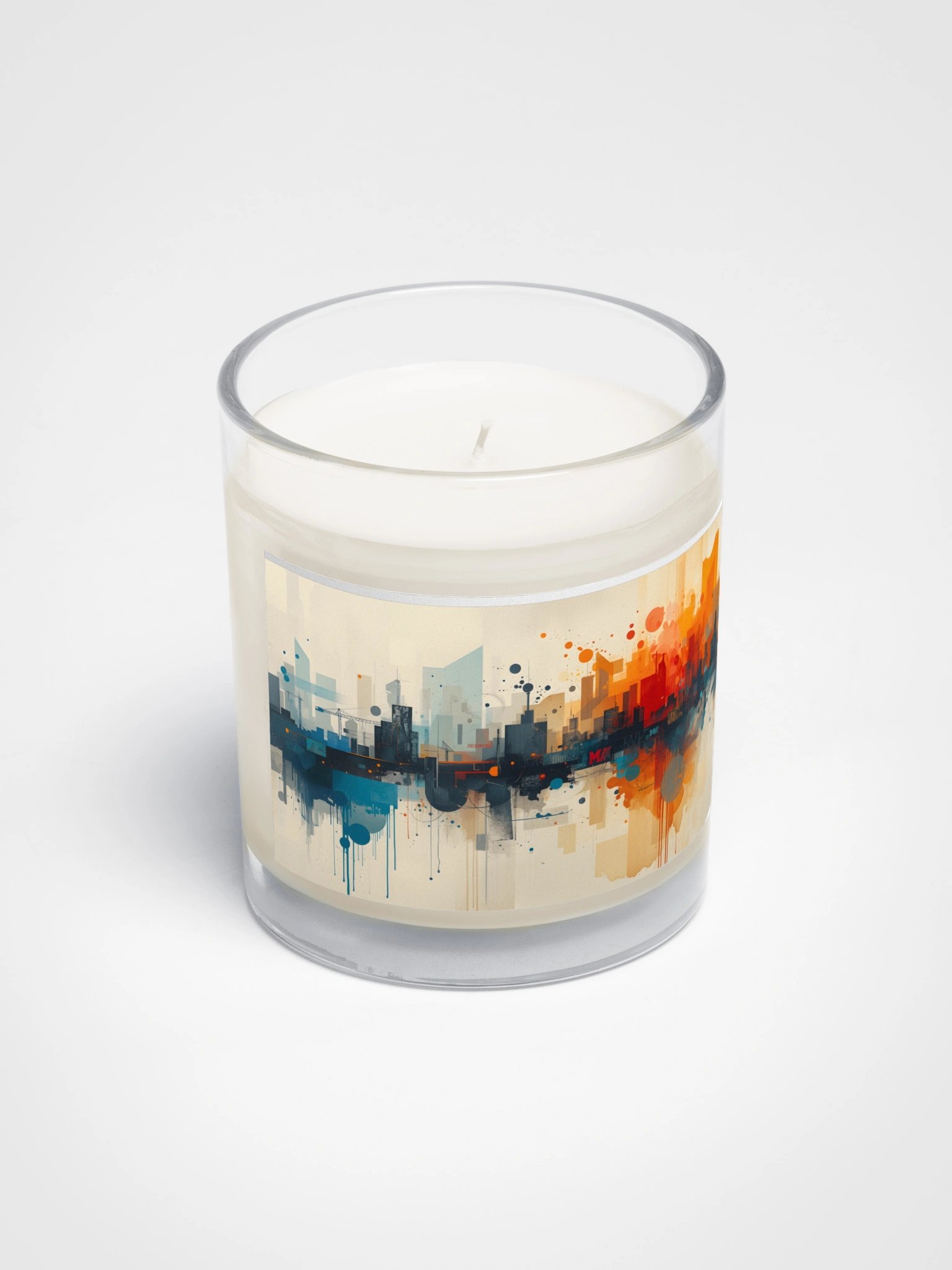 Abstract Cityscape Candle Jar product image (2)