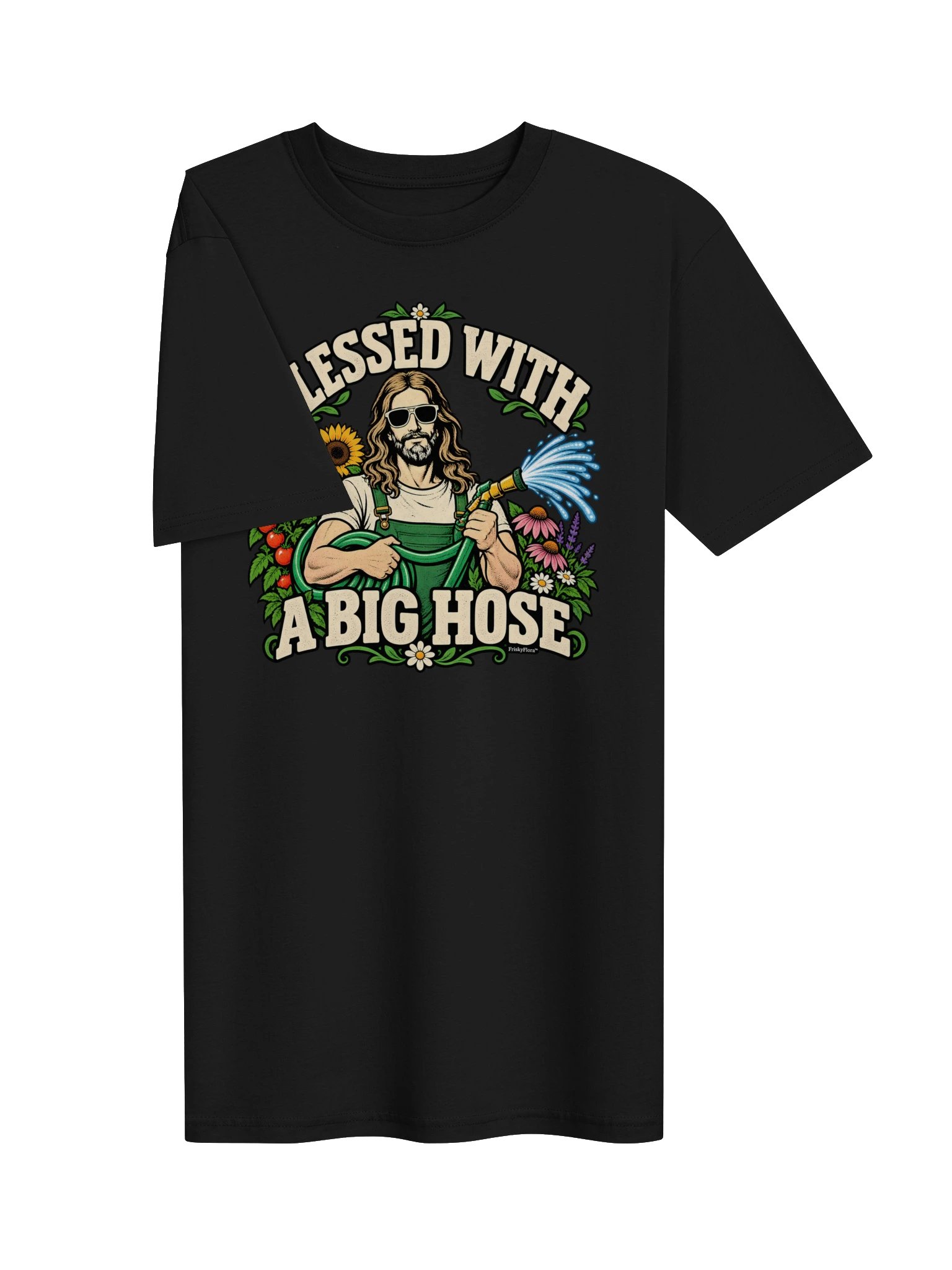 Blessed With a Big Hose Sunflower Premium Tee product image (13)