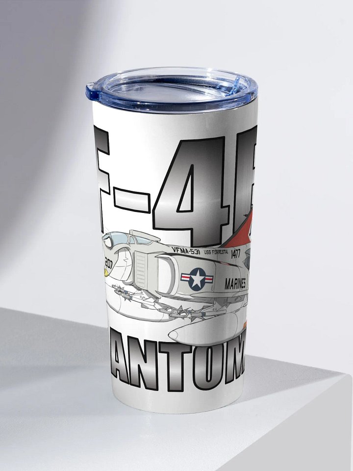F-4 Phantom Illustrated 20oz Stainless Steel Tumbler product image (2)
