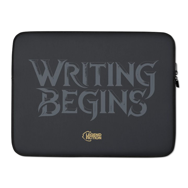 Writing Begins Laptop Case product image (2)