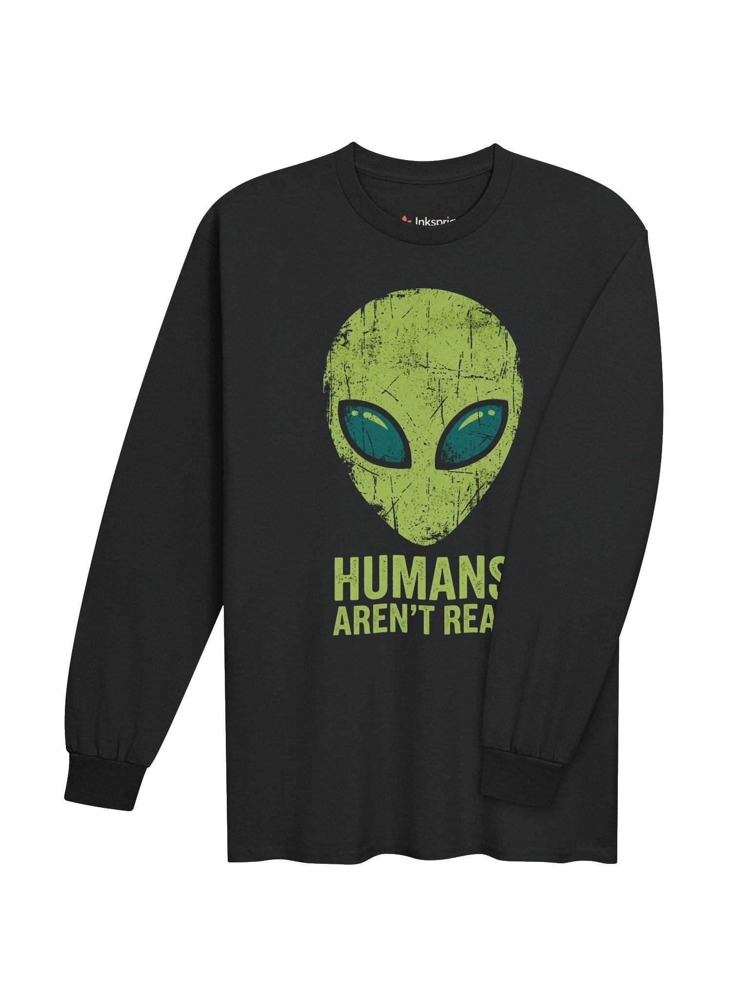 Humans Aren’t Real Alien Long Sleeve Tee product image (7)
