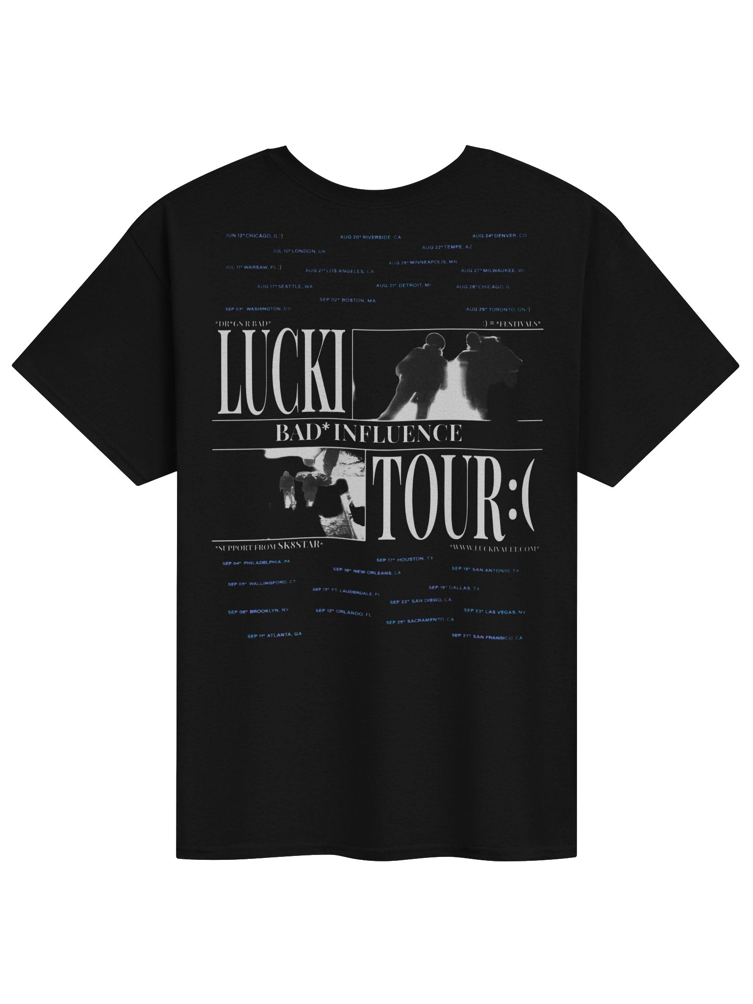 LUCKI Bad Influence Tour Merch Tshirt product image (2)