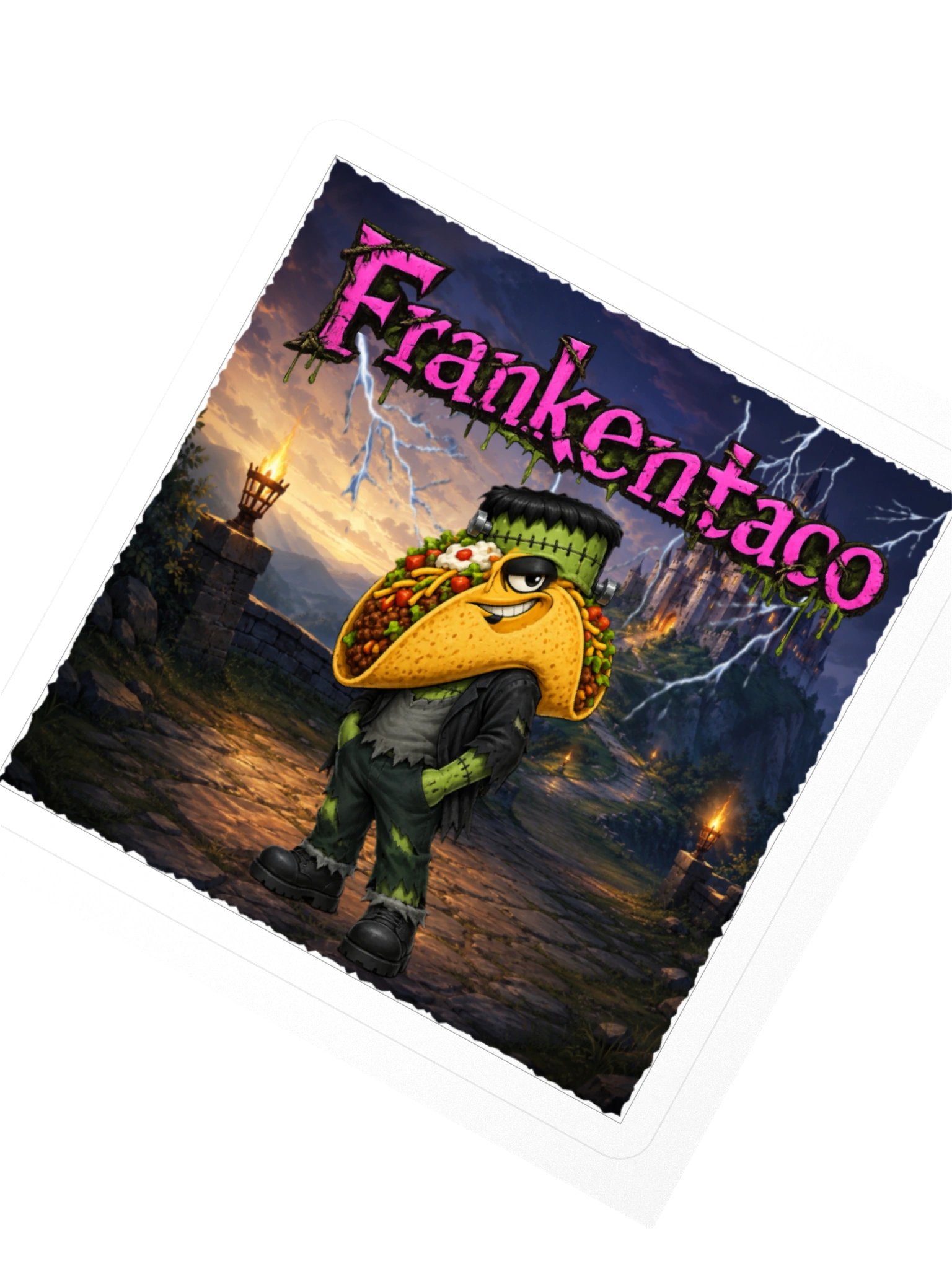 Frankentaco Spooky Fantasy Sticker - The Taco Family product image (4)
