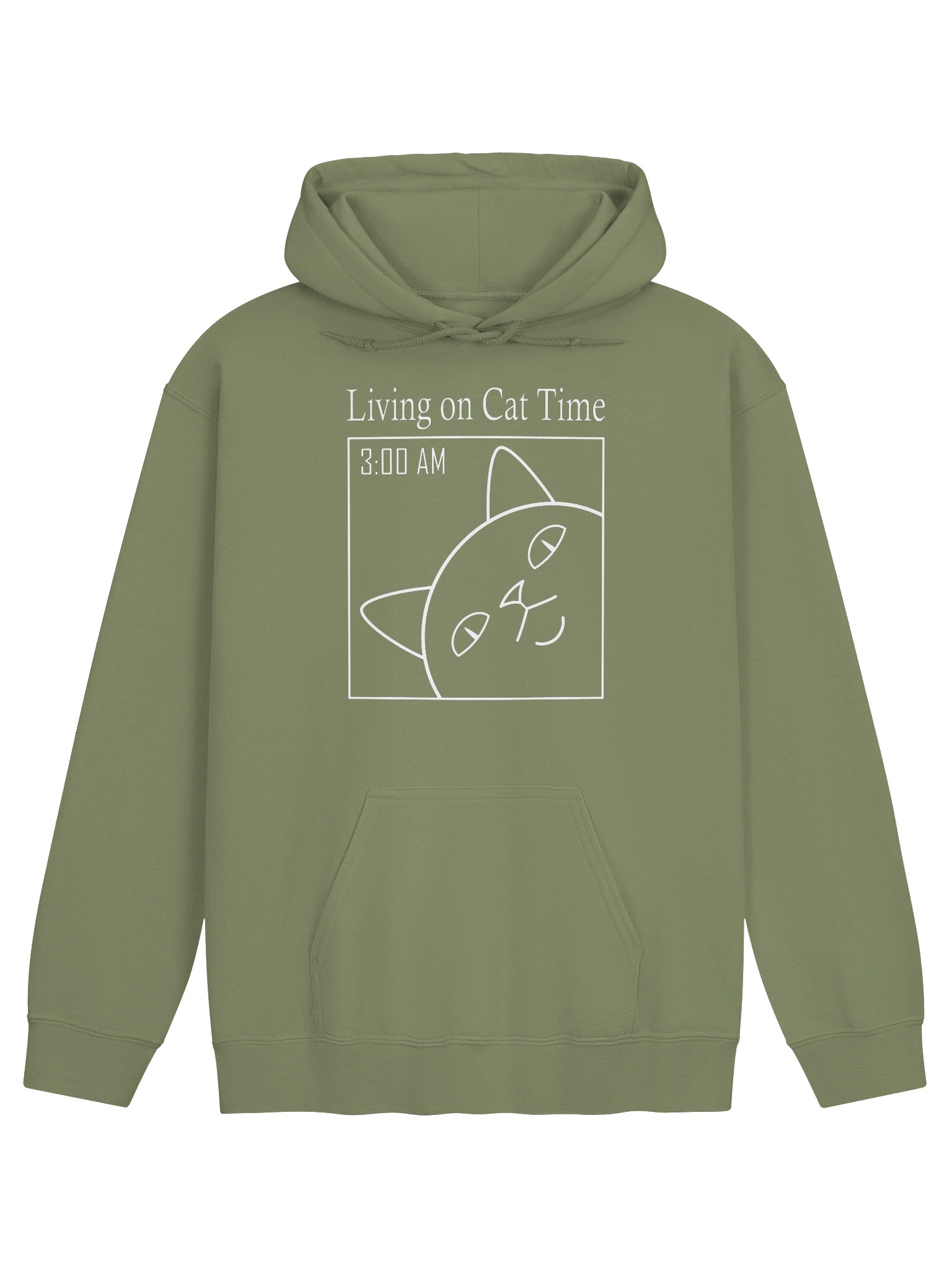 Living on Cat Time - Unisex Adult Hoodie product image (1)