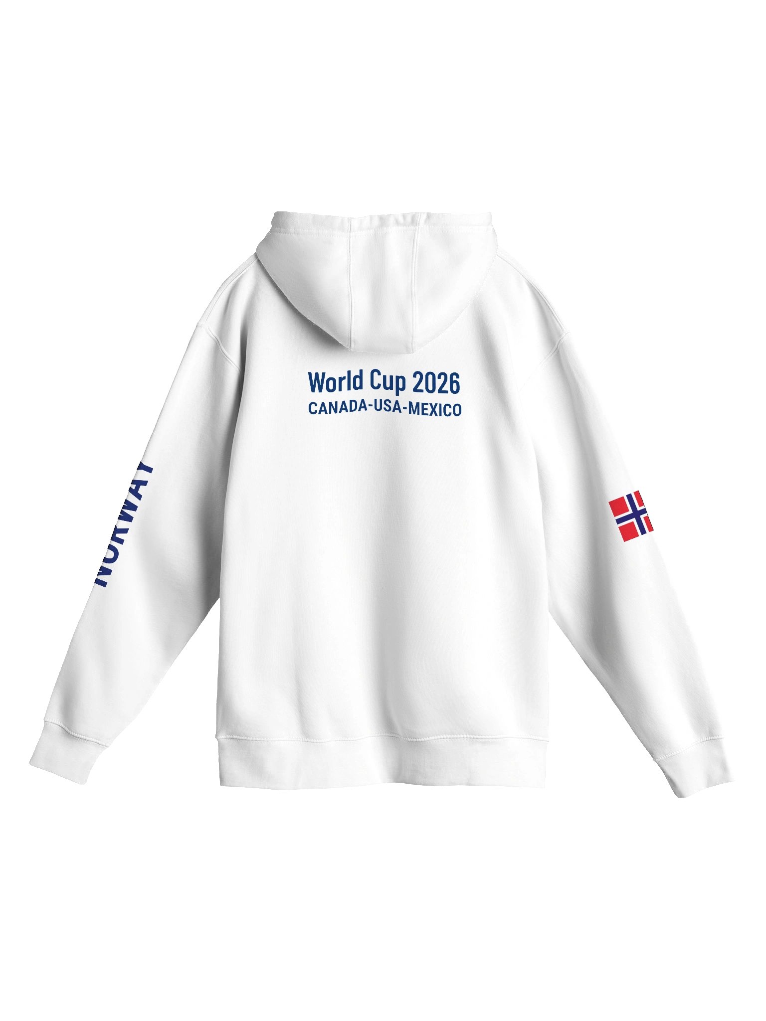 Norway 2026 World Cup Flag Hoodie - World Cup 2026 Edition - Premium Unisex Hoodie product image (7)