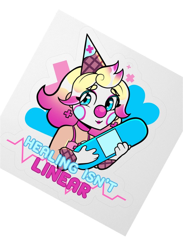 Healing Isn't Linear Sticker product image (2)