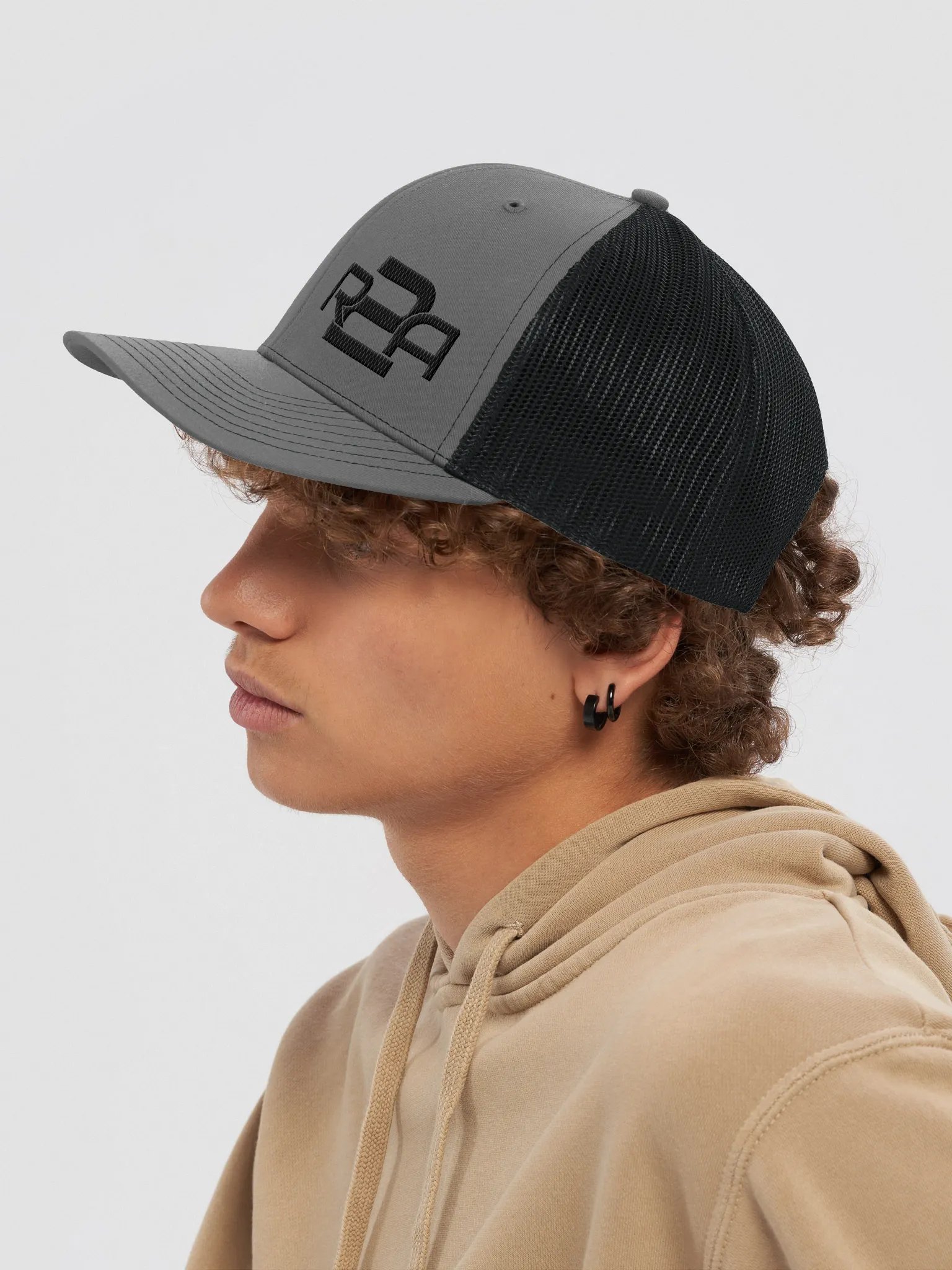 R2A Black Stitching Trucker Hat product image (7)