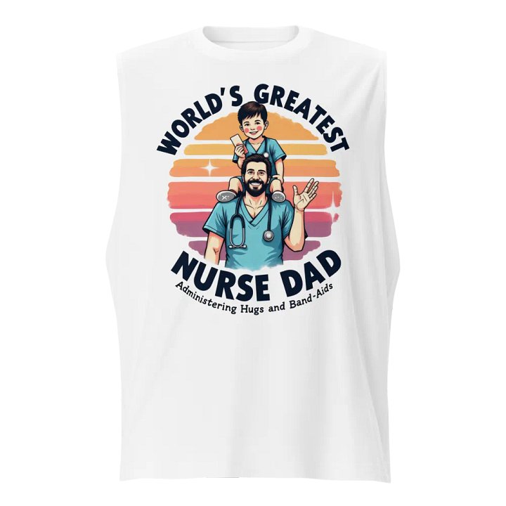 World's Greatest Nurse Dad Muscle Tank product image (1)