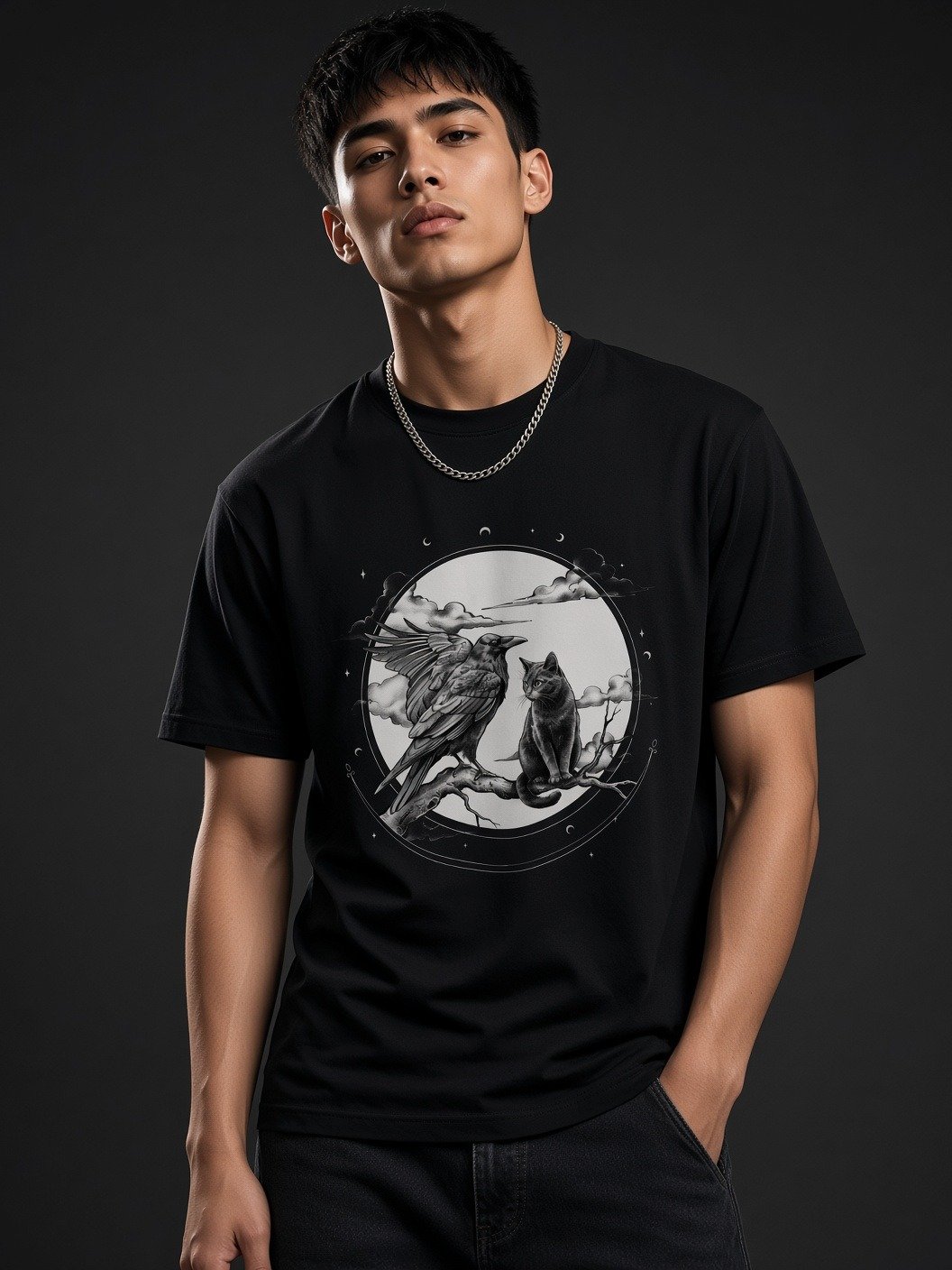 The Midnight Secret // Raven & Familiar Heavyweight Tee product image (2)