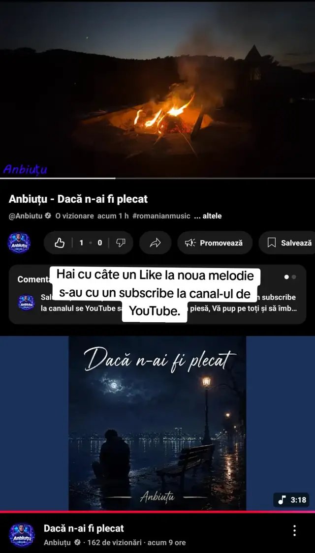 Hai cu câte un Like la noua melodie s-au cu un subscribe la canal-ul de YouTube. ♥️♥️🔥 #fy #foryou #viral #2026 #pop 