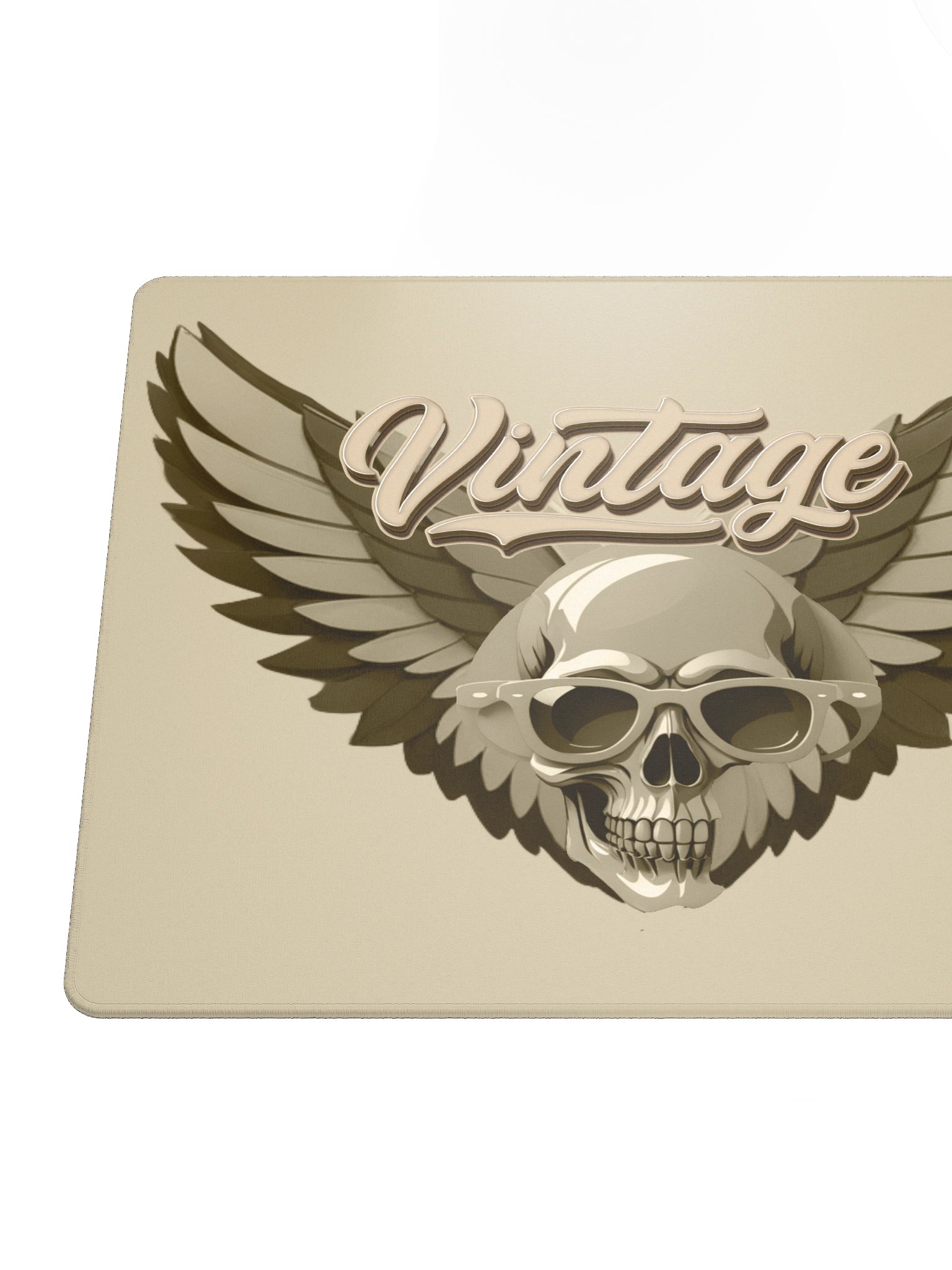 Vintage Skull Wings Gaming Mouse Pad product image (4)