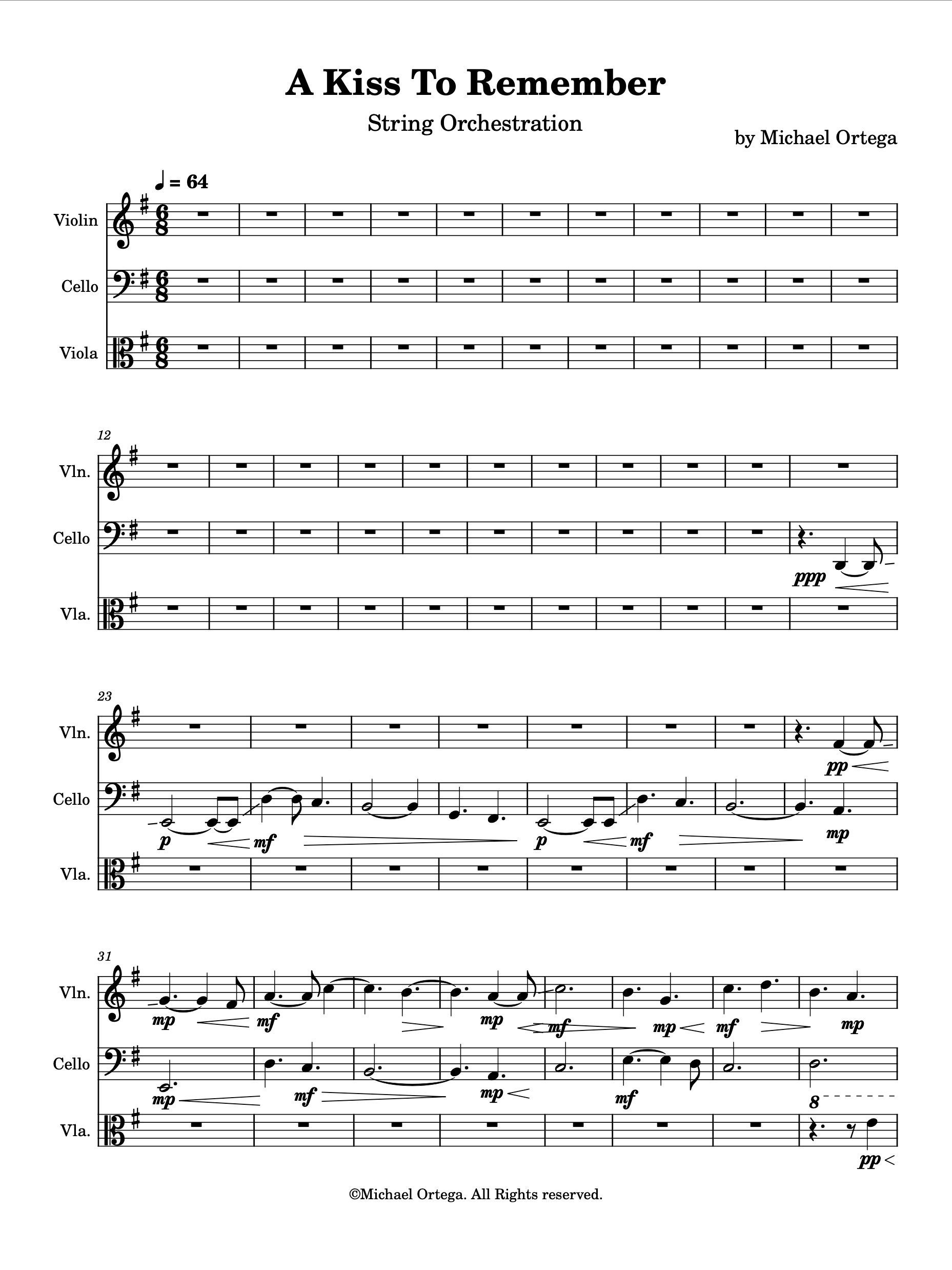 A Kiss To Remember (Piano Score) product image (3)