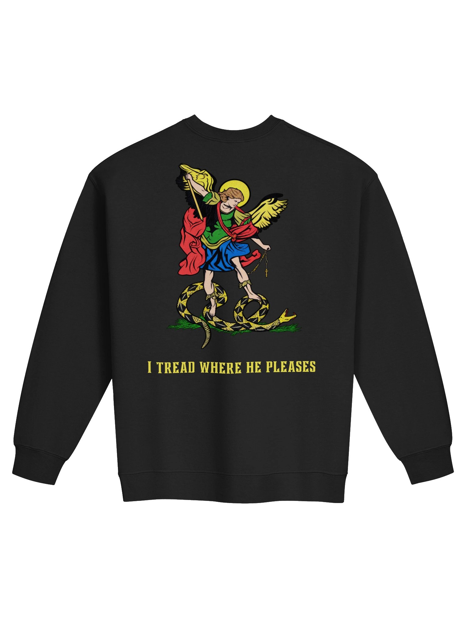Saint Michael 'I tread where He pleases' - Sweatshirt product image (1)