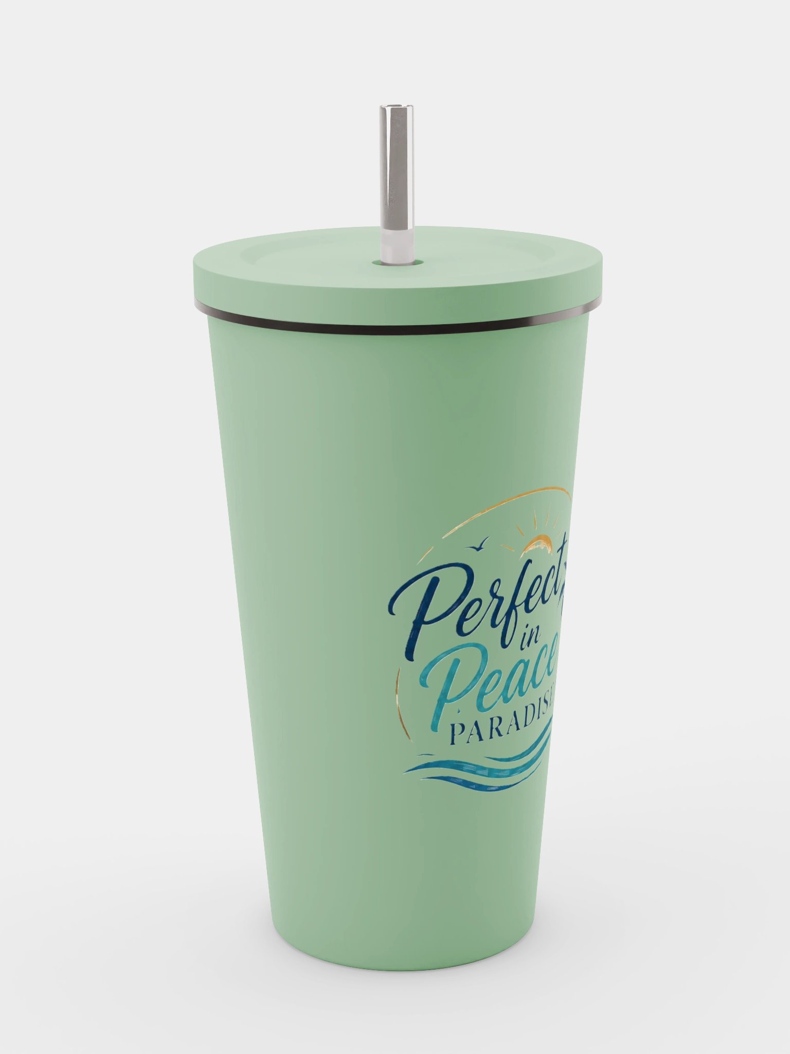 Perfect in Peace Paradise Insulated Tumbler with Straw product image (4)