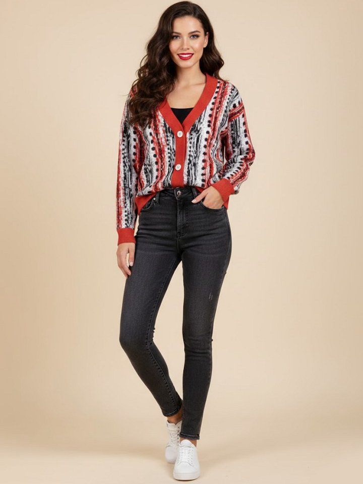 Swanky Jacquard Knit Cardigan product image (1)
