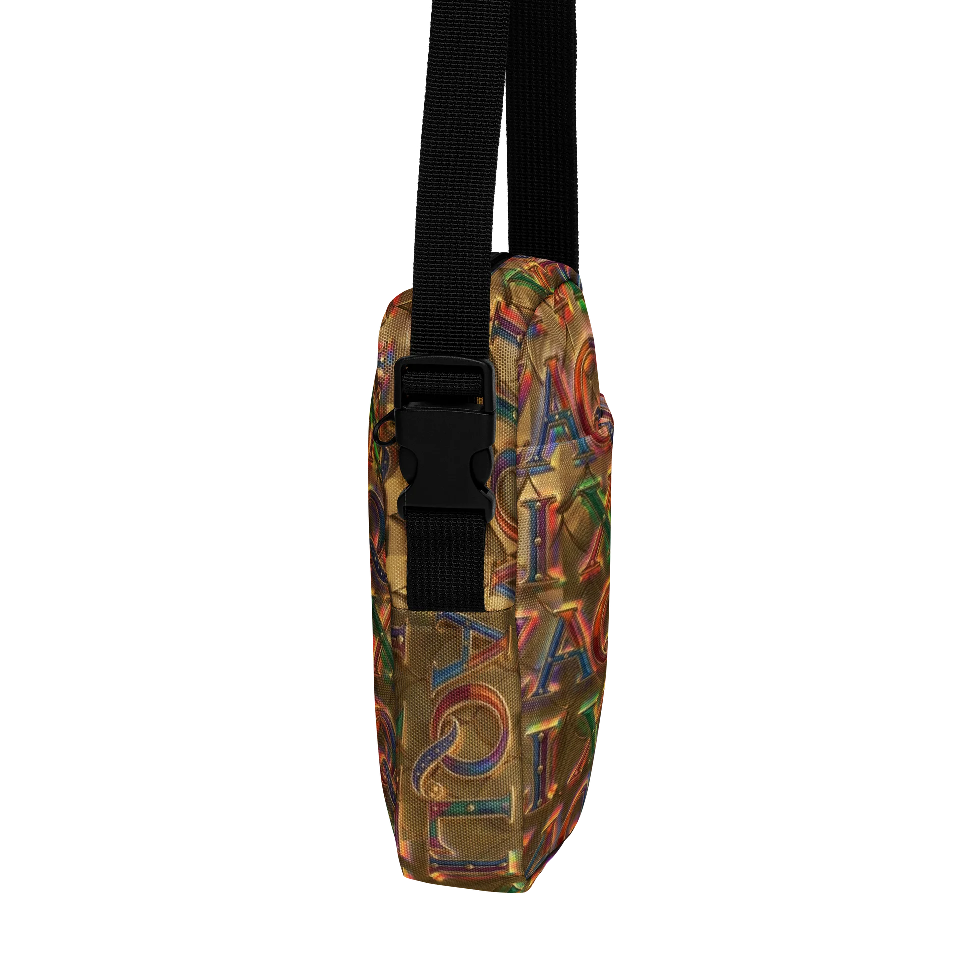 XZAQLI Liquid Gold Monogram Utility Crossbody Bag product image (6)