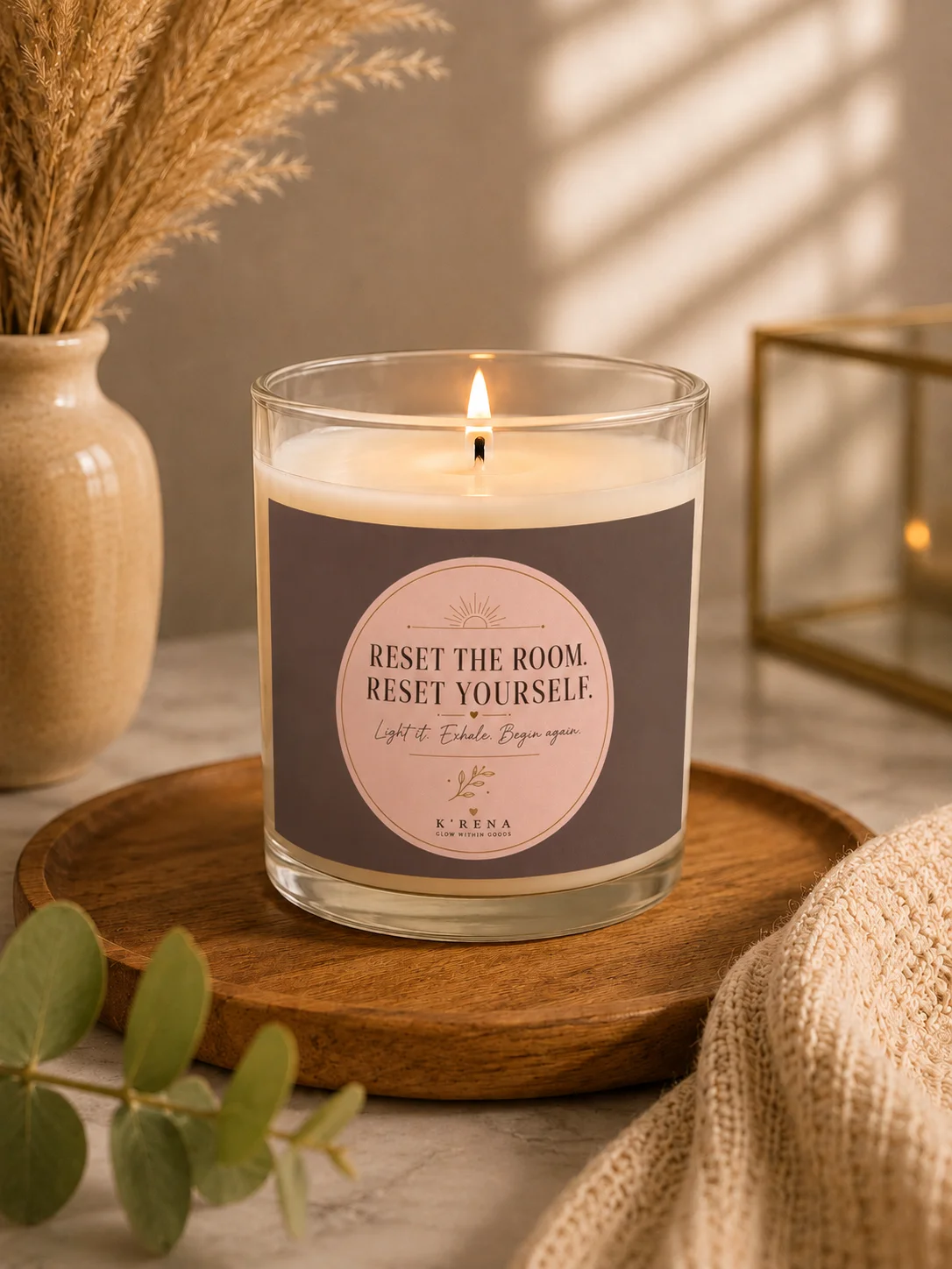 Reset the Room. Reset Yourself.™ Candle product image (1)