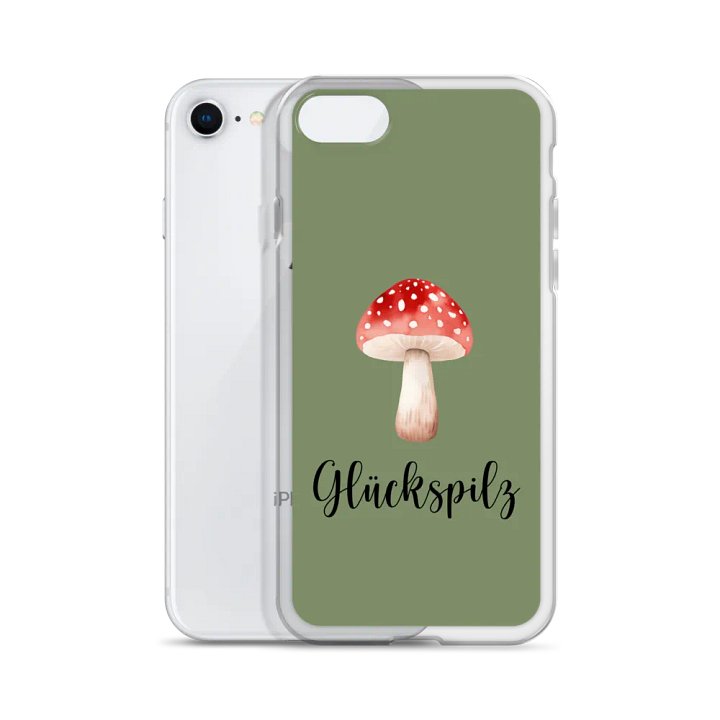 Glückspilz Lucky Mushroom iPhone Clear Case product image (2)