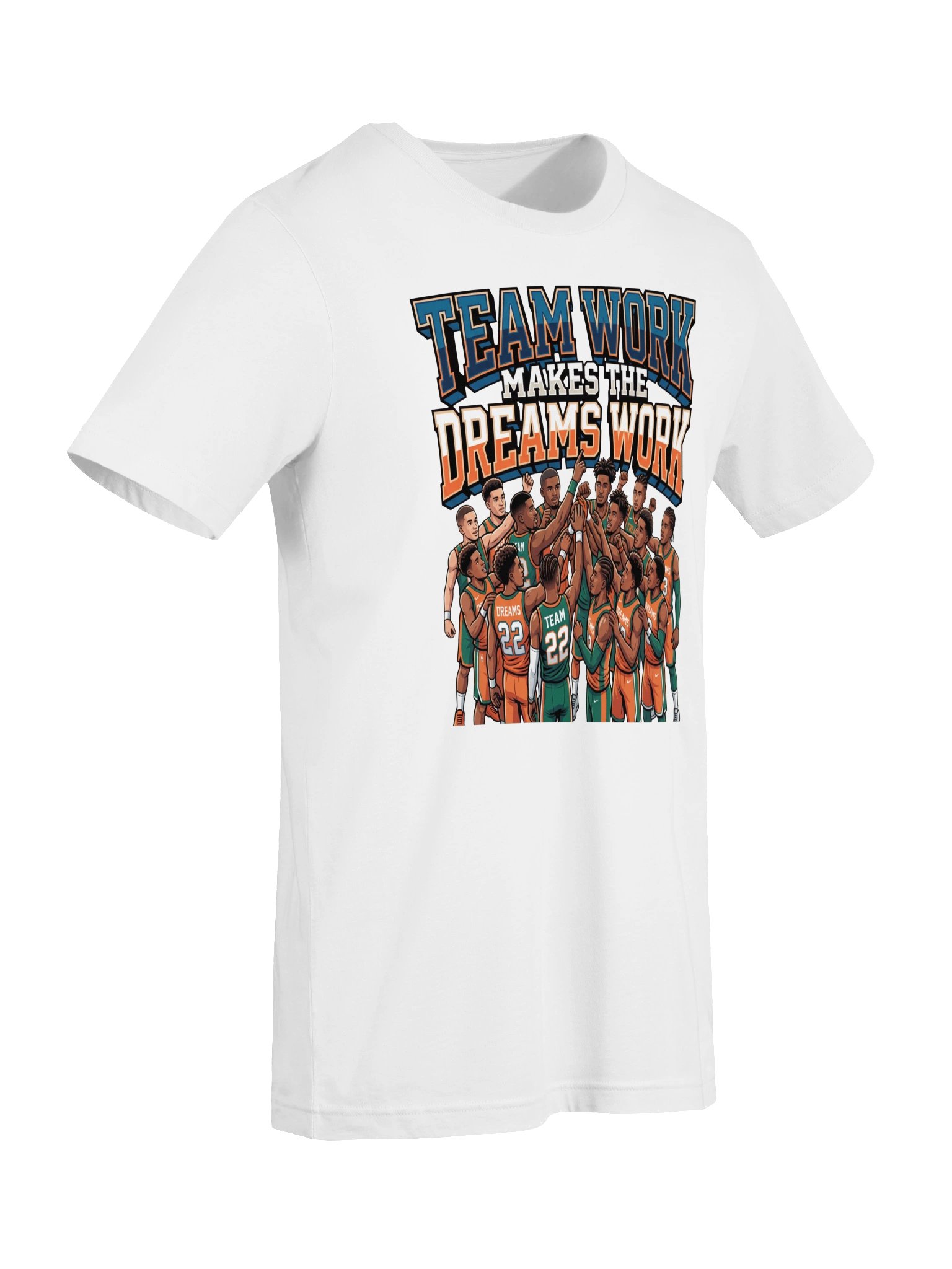Teamwork makes the Dreams Work Baskerball Statement Tee product image (7)