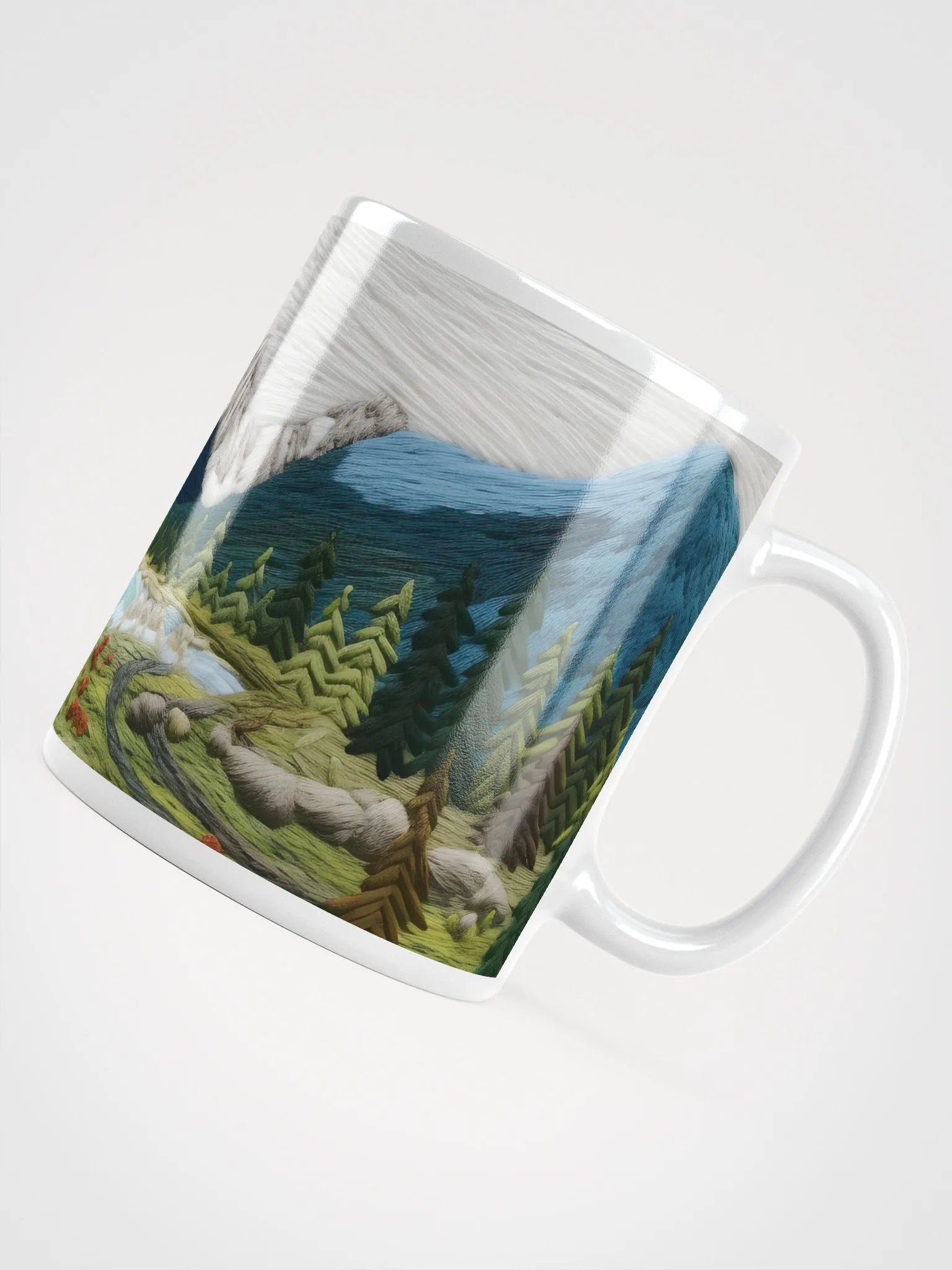 Mountain Serenity Embroidered Mug product image (4)