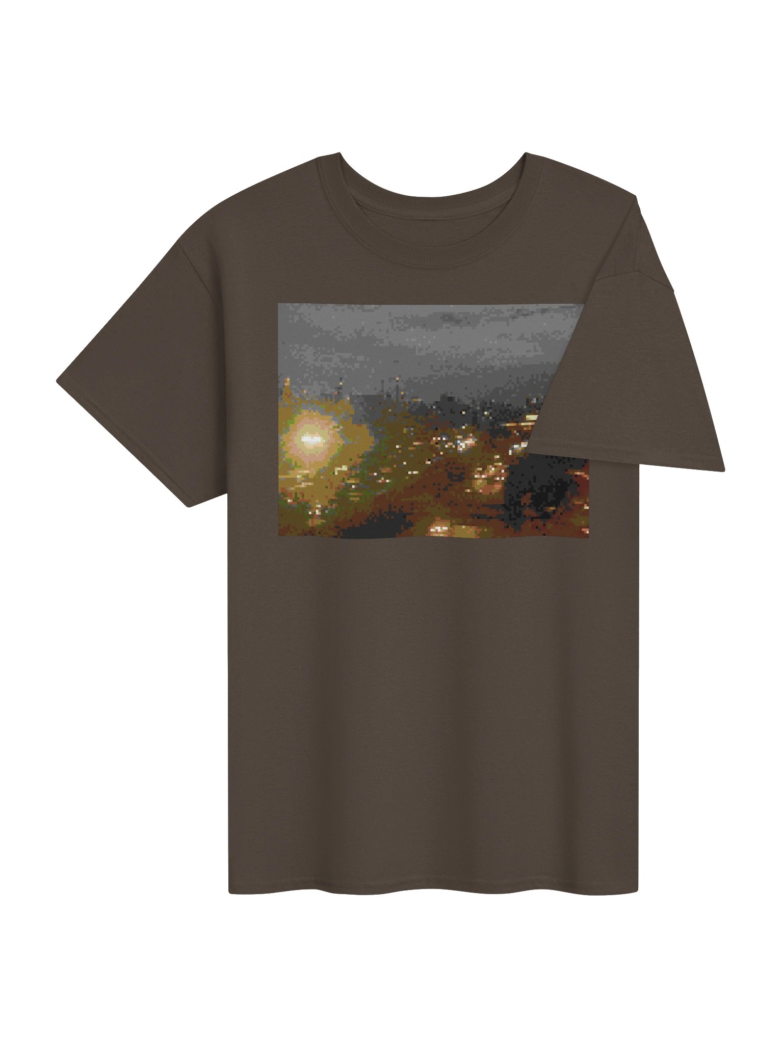 pixel cityscape graphic tee product image (4)