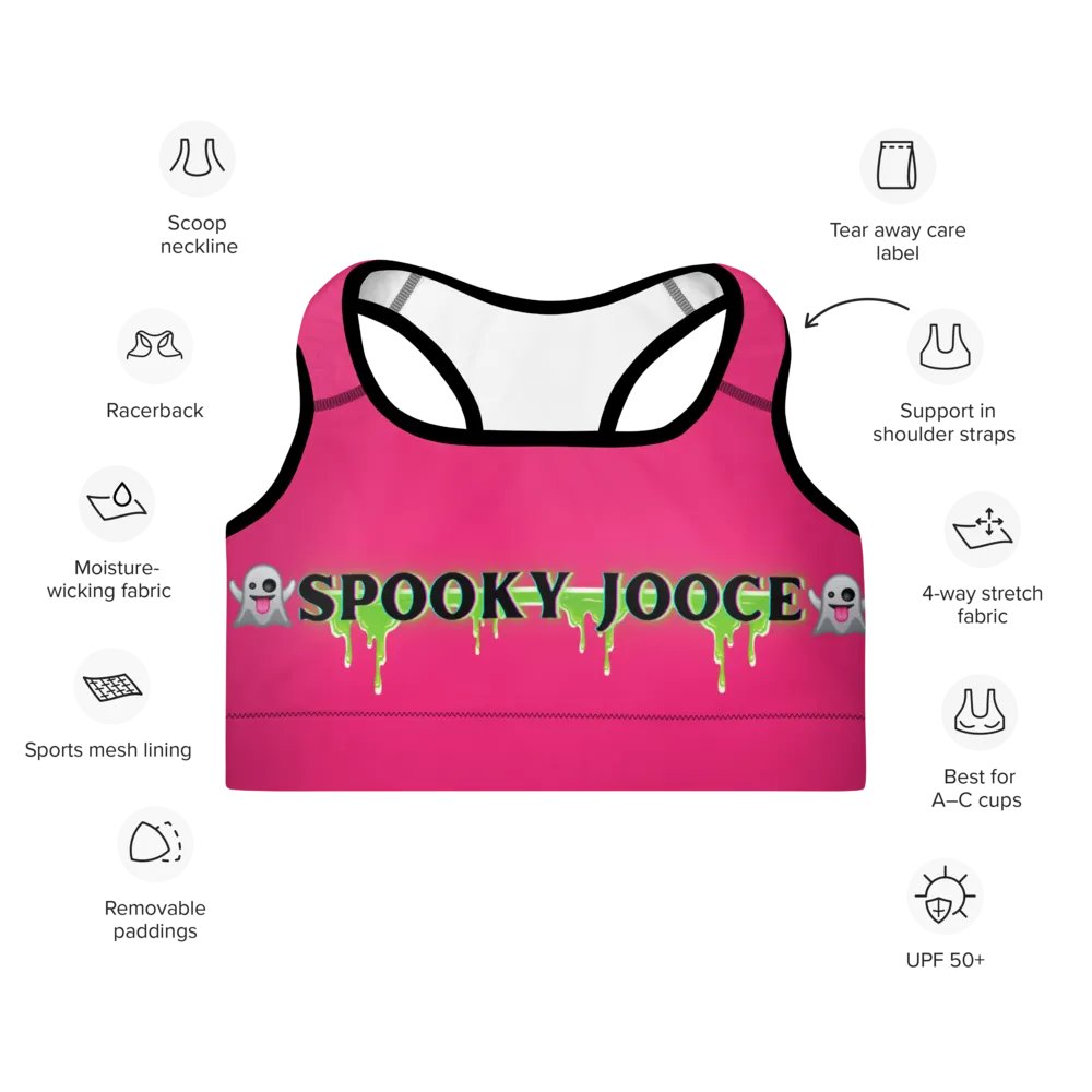 SPOOKY JOOCE Padded Sports Bra - Hot Pink product image (9)