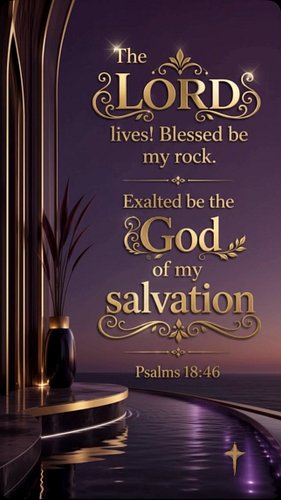 Psalms 18:46 and more @beinspired.music 🤍

The LORD lives! Blessed be my rock.
Exalted be the God of my salvation
‭‭Psalms‬ ‭...