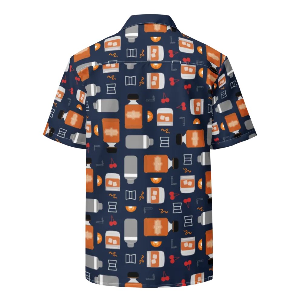 Bourbon Vibes Patterned Hawaiian Shirt product image (8)