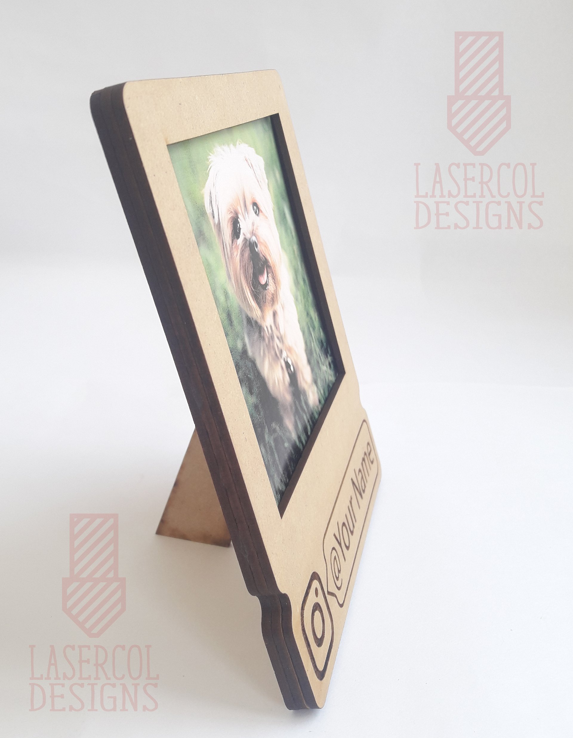 Photo frame with Instagram Handle - Laser Cut Files product image (9)