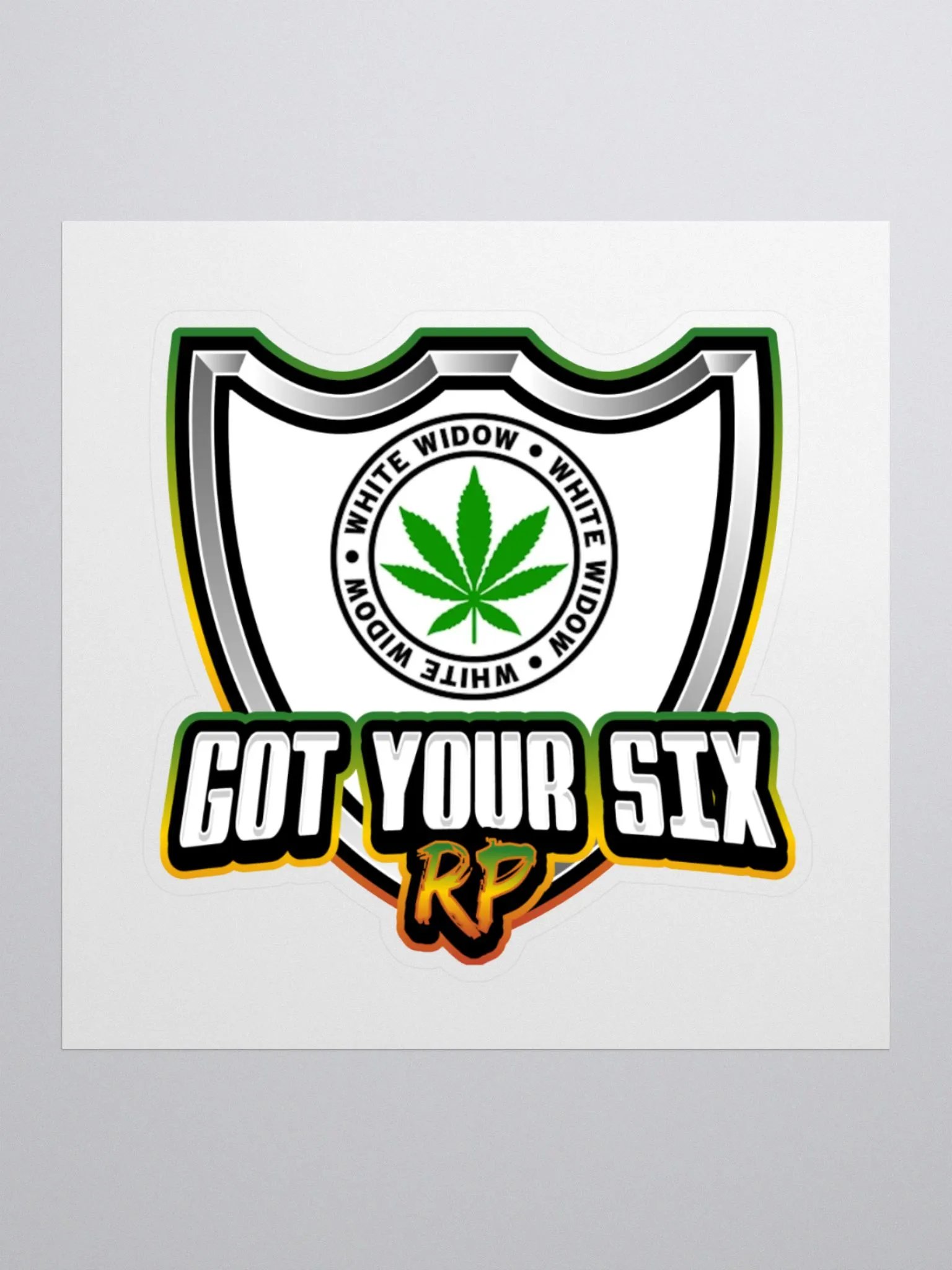 White Widow GYSRP Kiss Cut Sticker product image (1)