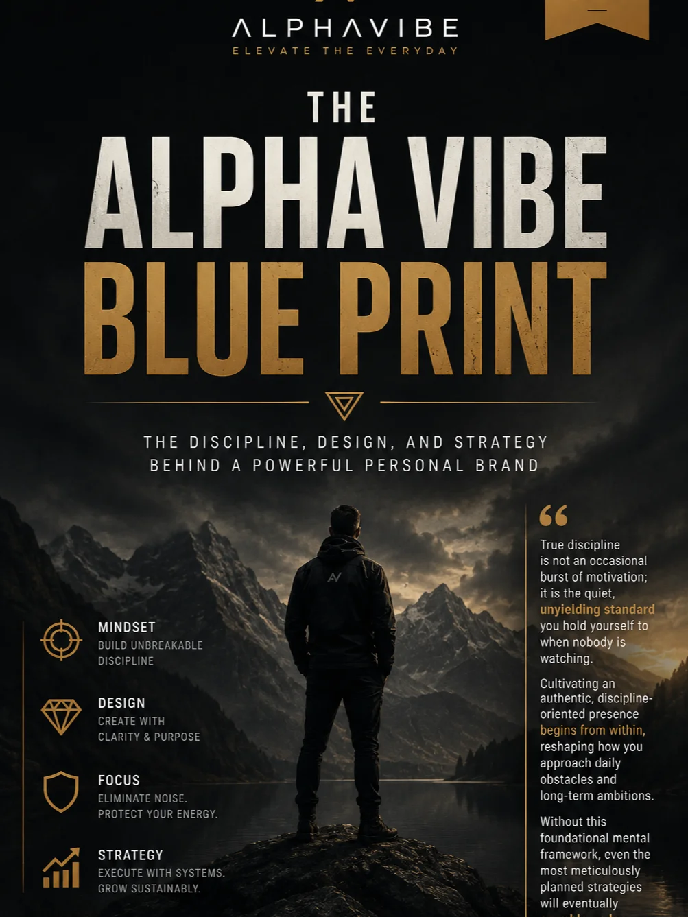 The Alpha Vibe Blueprint: The Ultimate Guide to Discipline, Minimalism, and Strategic Life Design product image (1)