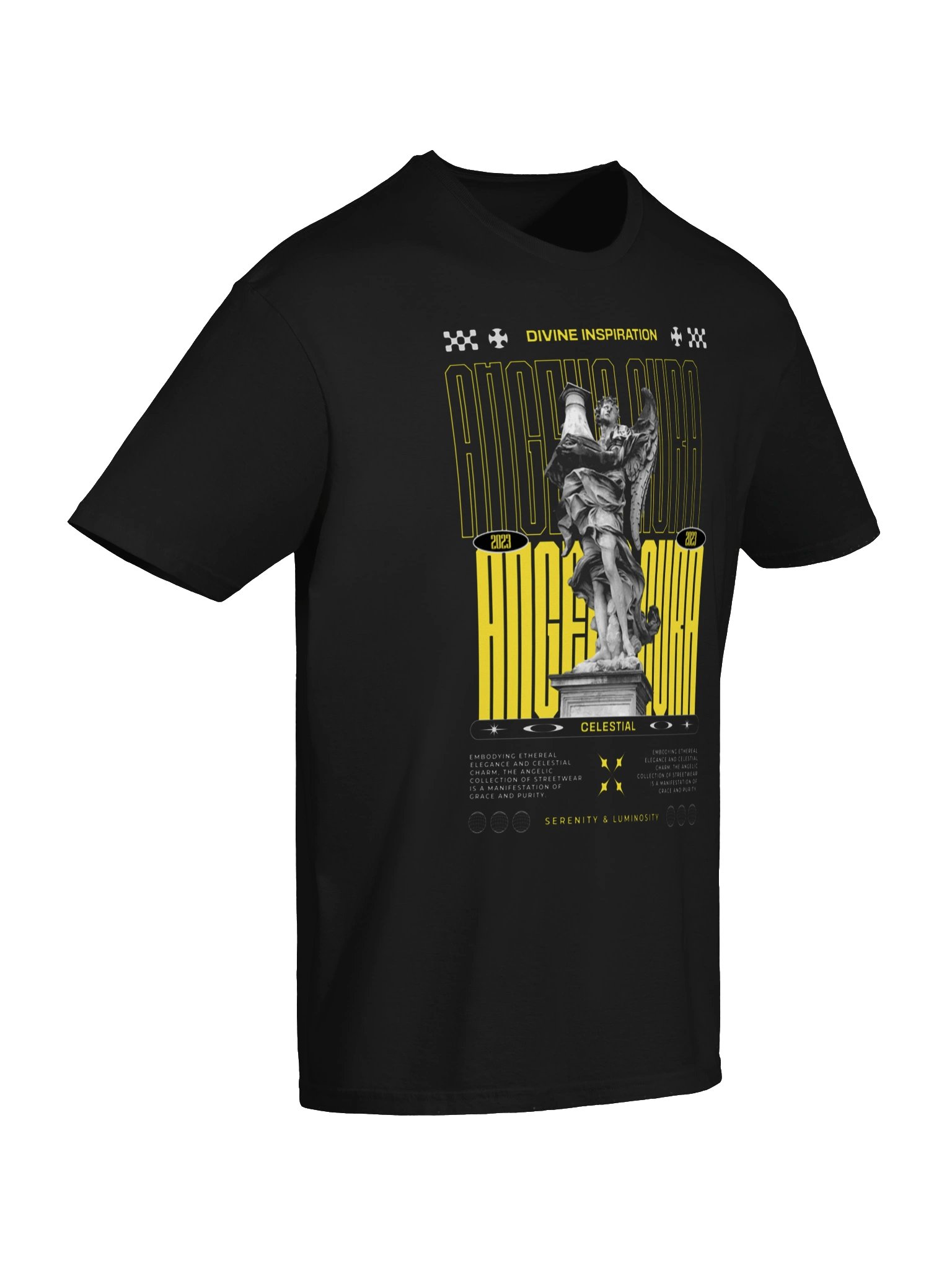 Divine Inspiration Celestial Statue Graphic Unisex Softstyle T-Shirt product image (5)