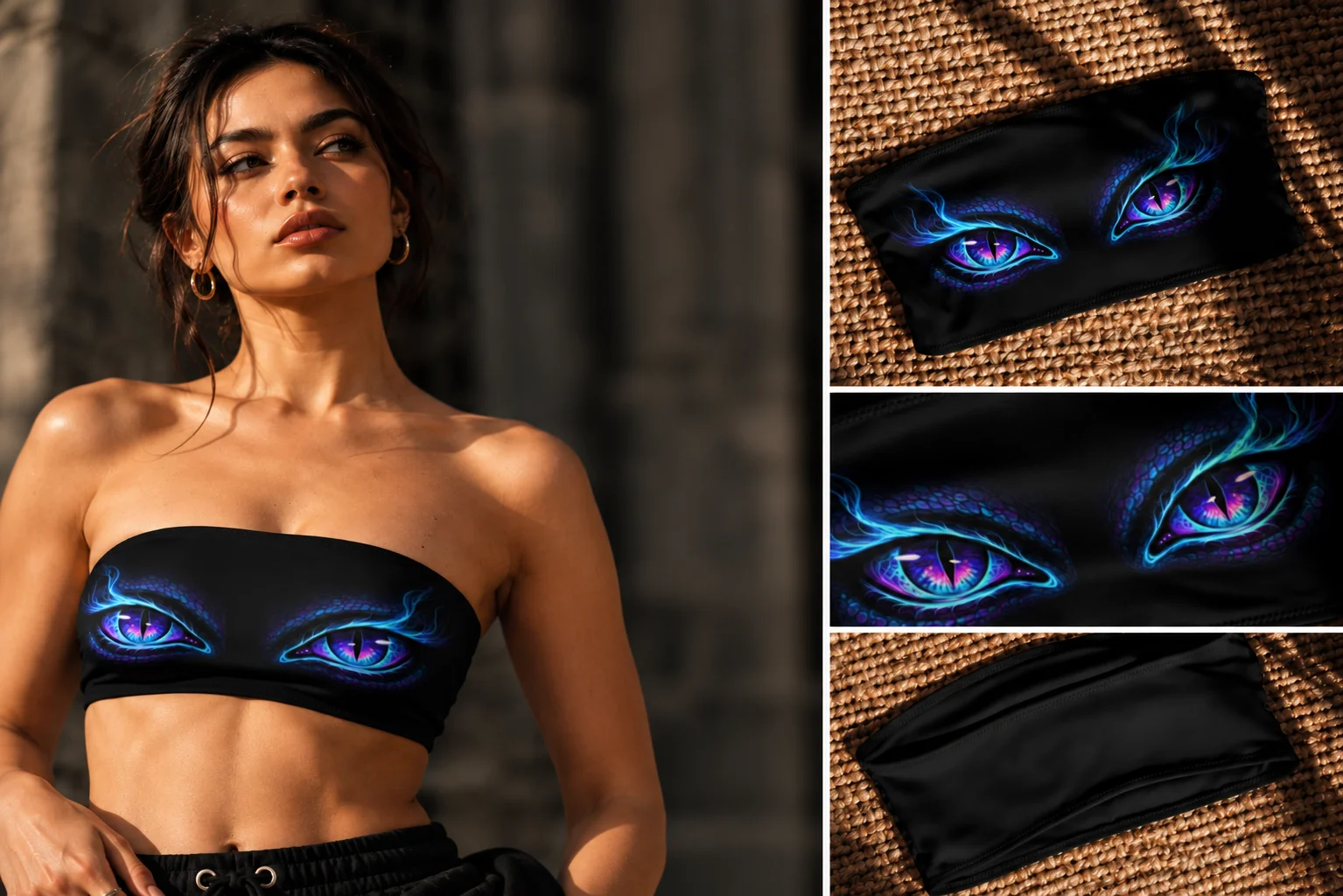 Midnight Minimal Bandeau Bikini Top product image (1)