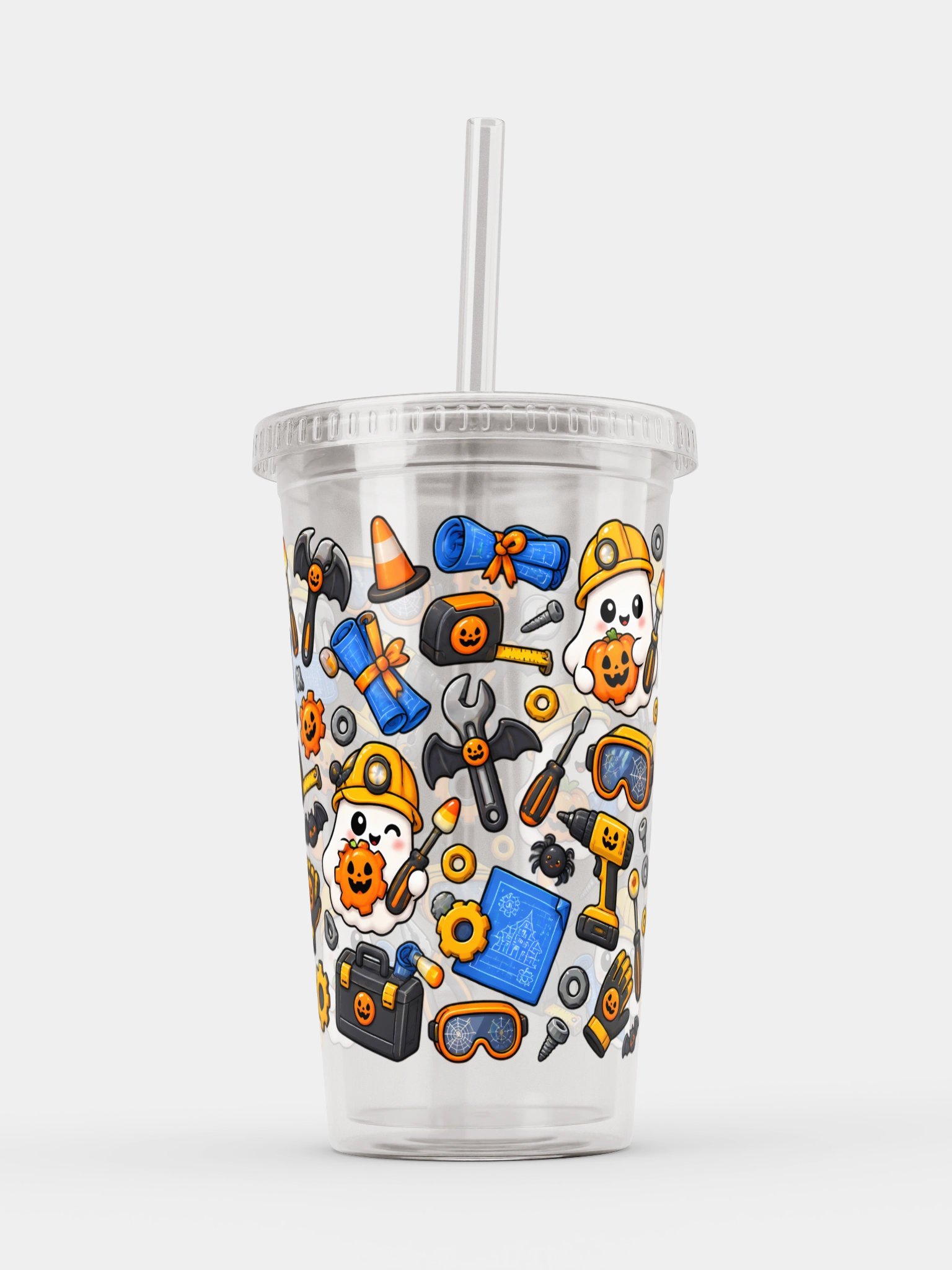 Halloween X Engineer Mashup Clear Wall Tumbler 16 Oz (473 ml) product image (6)