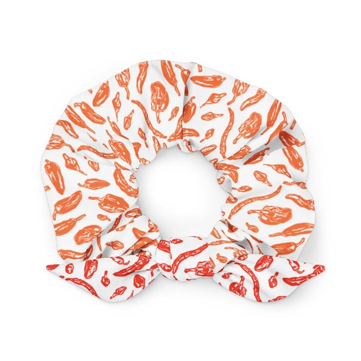 Pep Scrunchie in Orange n' white product image (1)