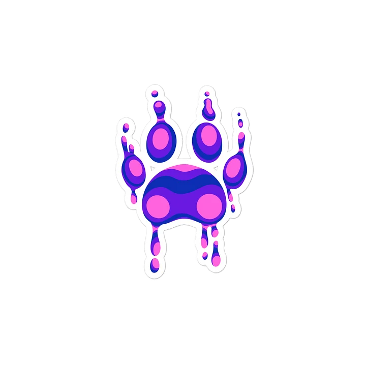 Bi Pride Lava Paw Sicker product image (2)