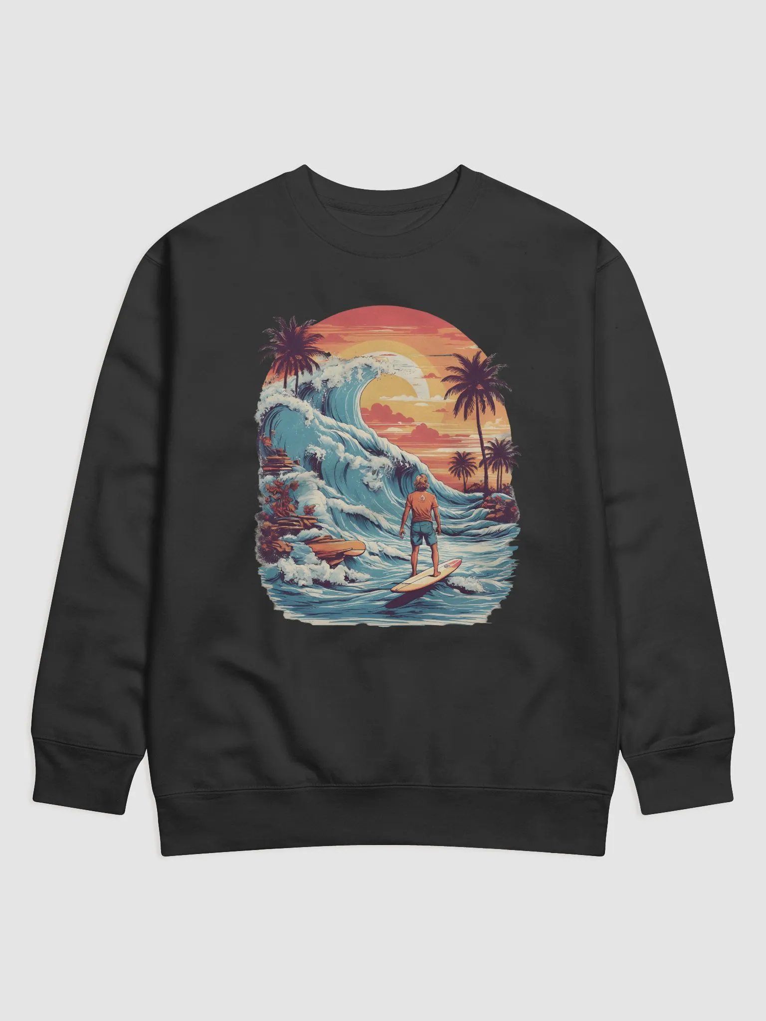 Sunset Surfer Premium Sweatshirt product image (2)