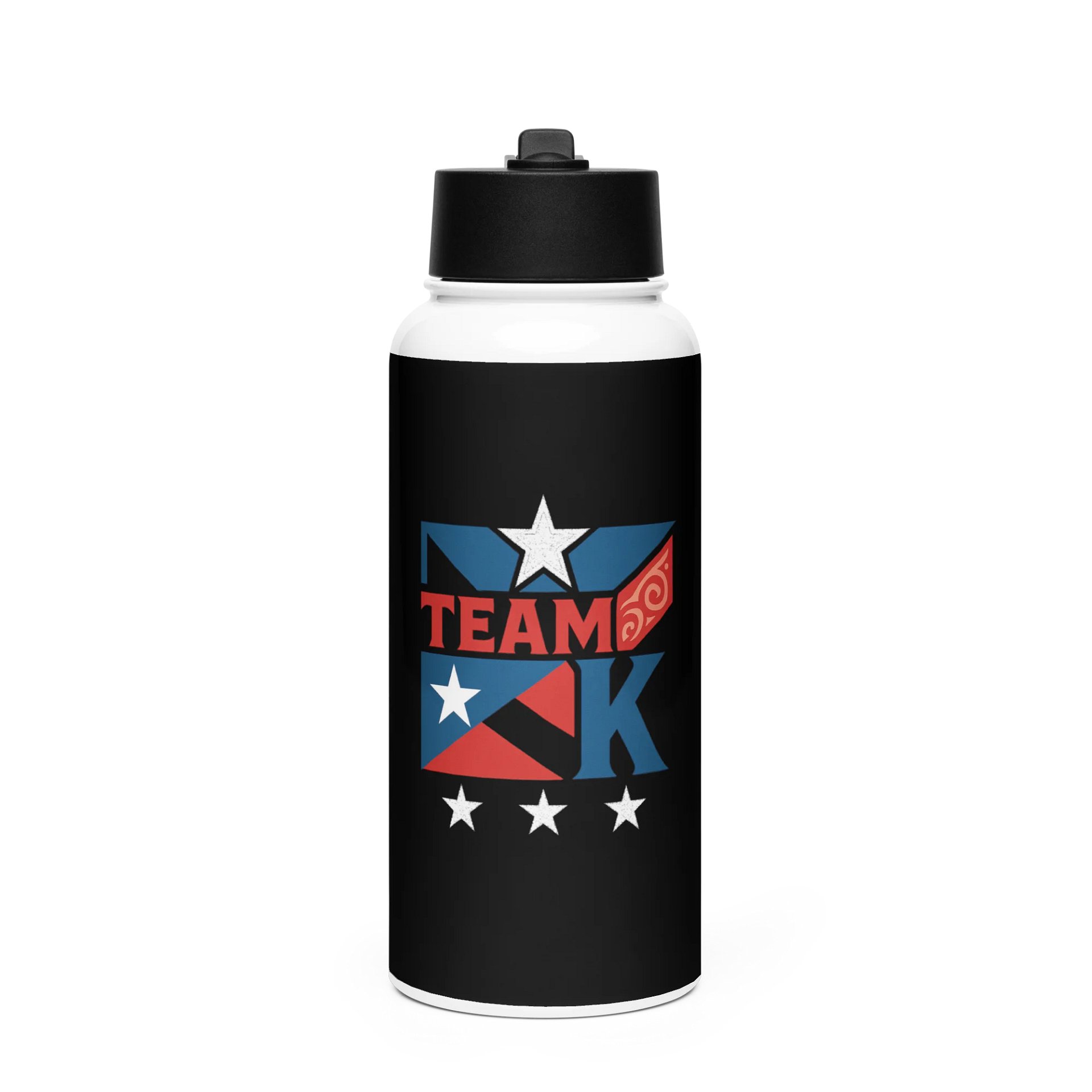 Team K Puerto Rico Stainless Steel Water Bottle with a Straw Lid product image (1)