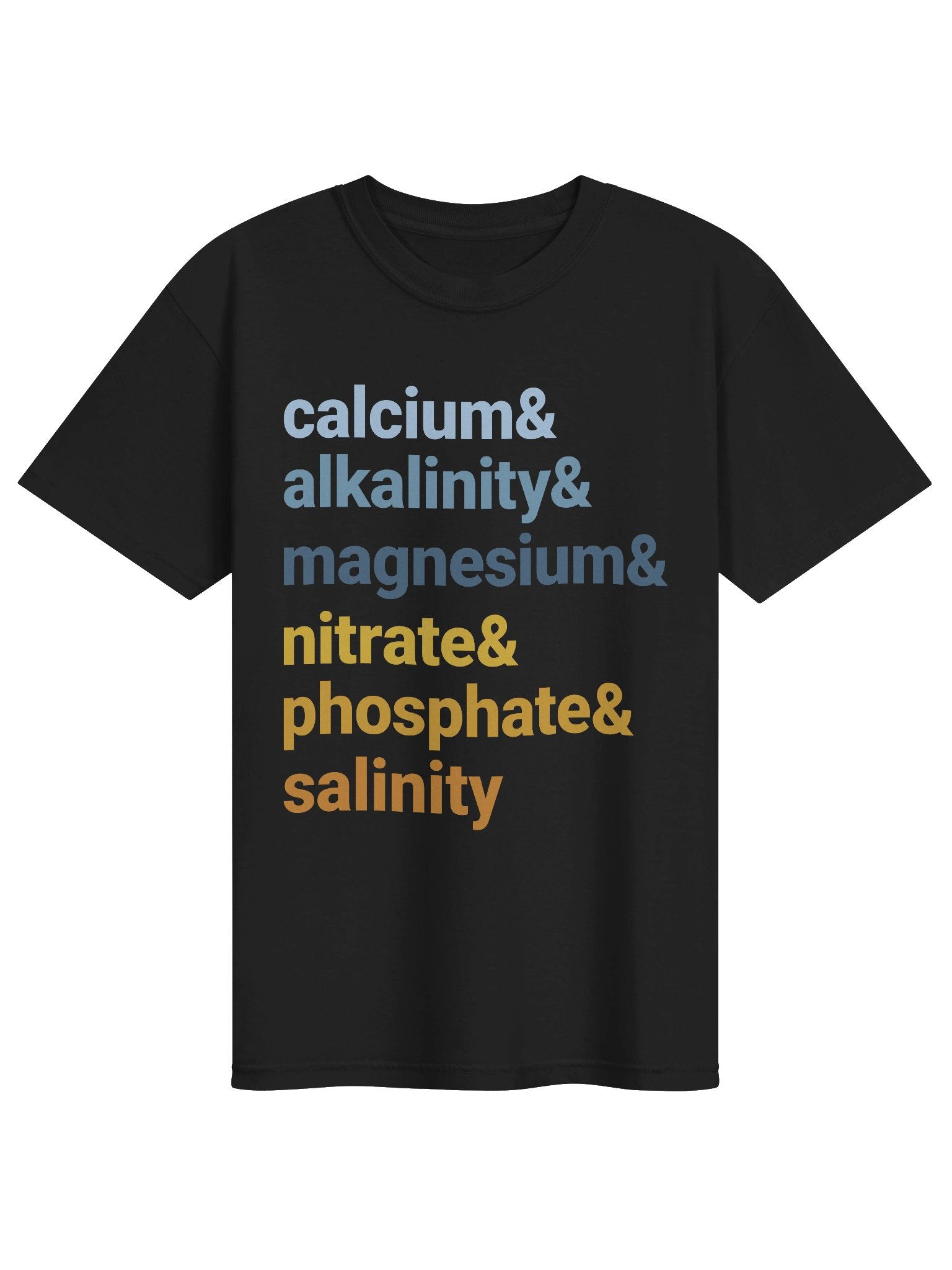 Reef Tank Chemistry Shirt – Calcium Alkalinity Magnesium Nitrate Phosphate Salinity Tee for Reef Aquarium Lovers product image (5)
