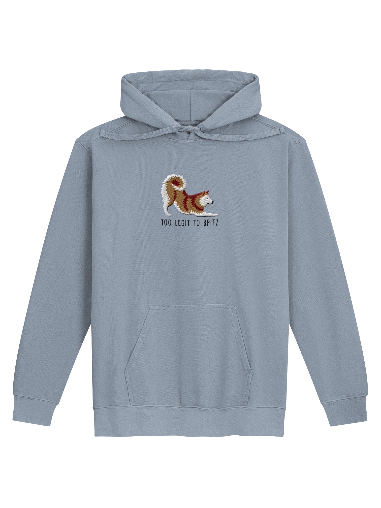 Too Legit to Spitz Premium Hoodie (Embroidered) of a Finnish Spitz(Gold) product image (5)