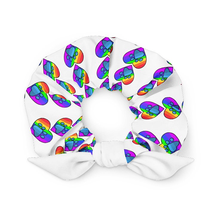 Frenchkittie Rainbow Hearts All-Over Scrunchie product image (1)