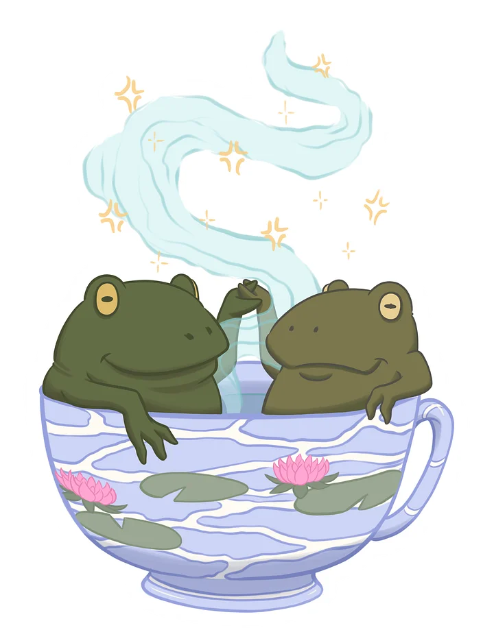 sticker : froge bath product image (1)