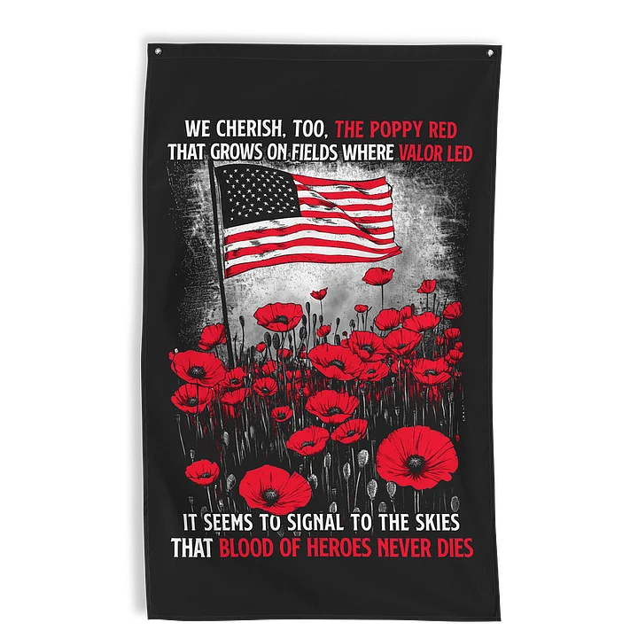Blood of Heroes Wall Flag product image (1)