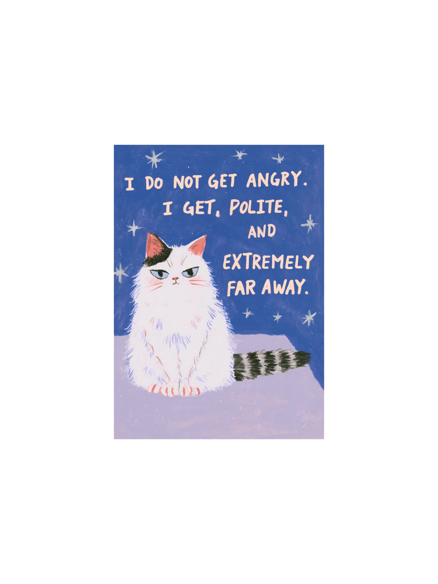 Polite, Extremely Far Away Cat Poster product image (5)