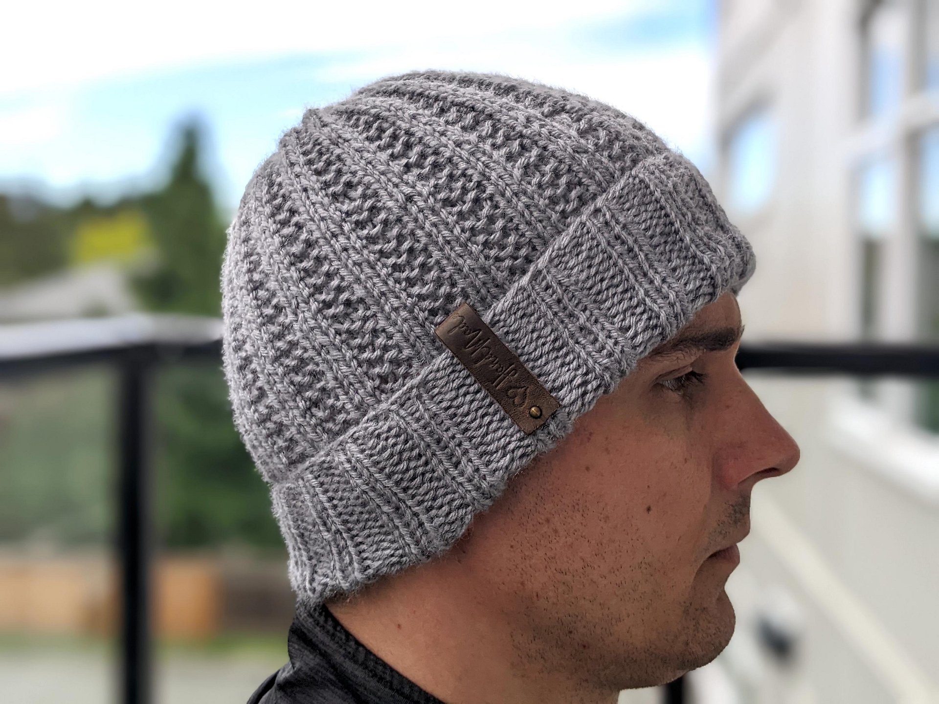 Knit Ribbed Men's Hat Pattern product image (4)