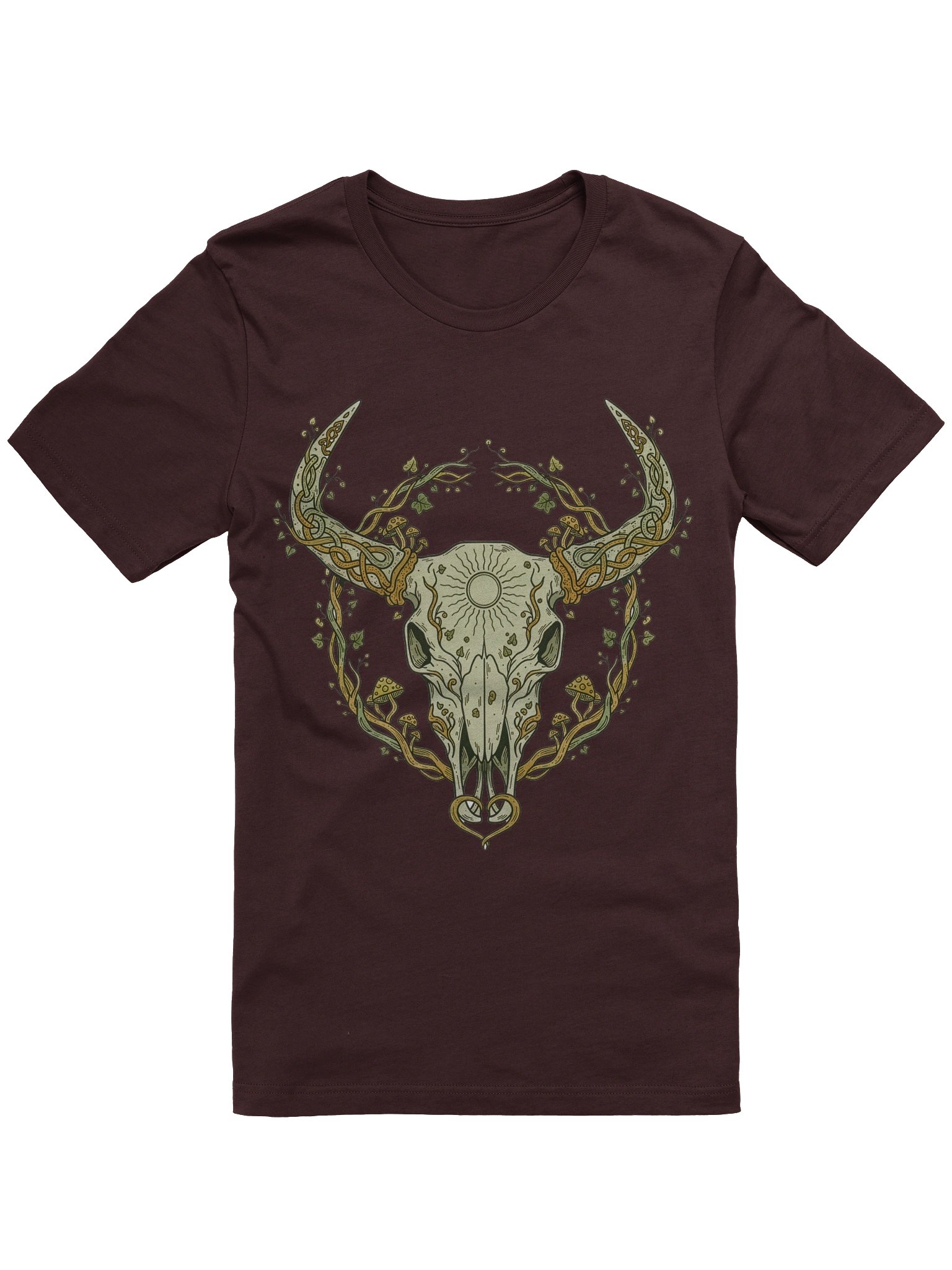 Verdant Horns — Botanical Skull Tee product image (3)