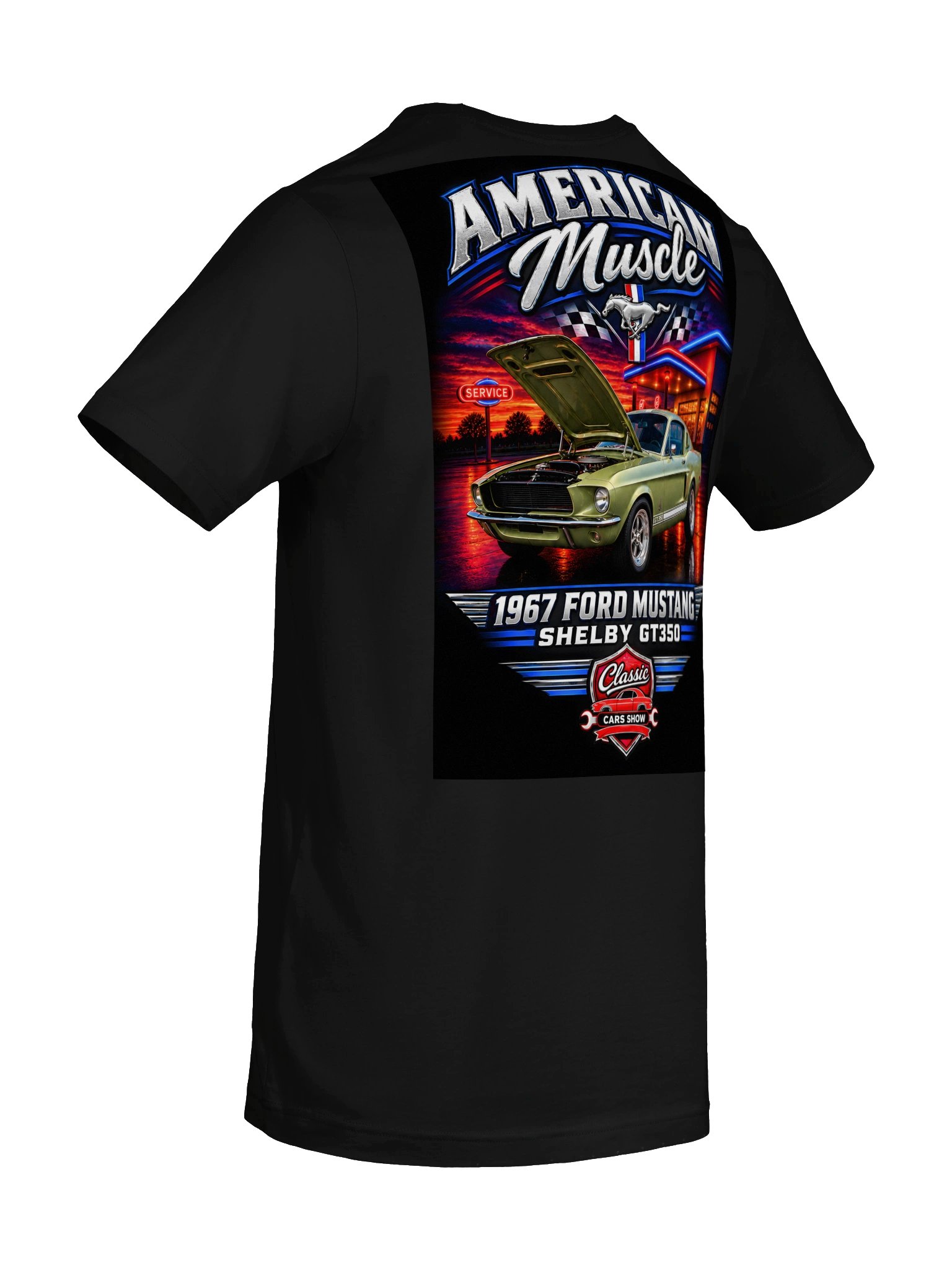 1967 Ford Mustang Shelby GT350 – American Muscle T-Shirt product image (8)