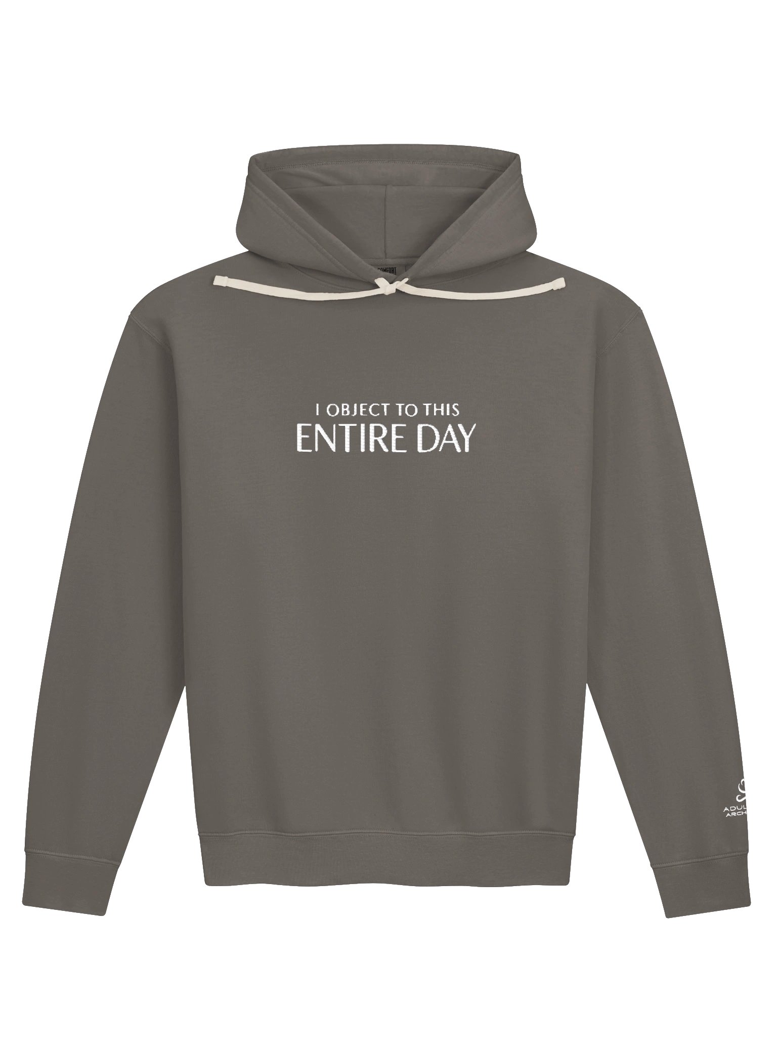 “I Object to This Entire Day” — Unisex Garment-Dyed Fleece Hoodie product image (2)