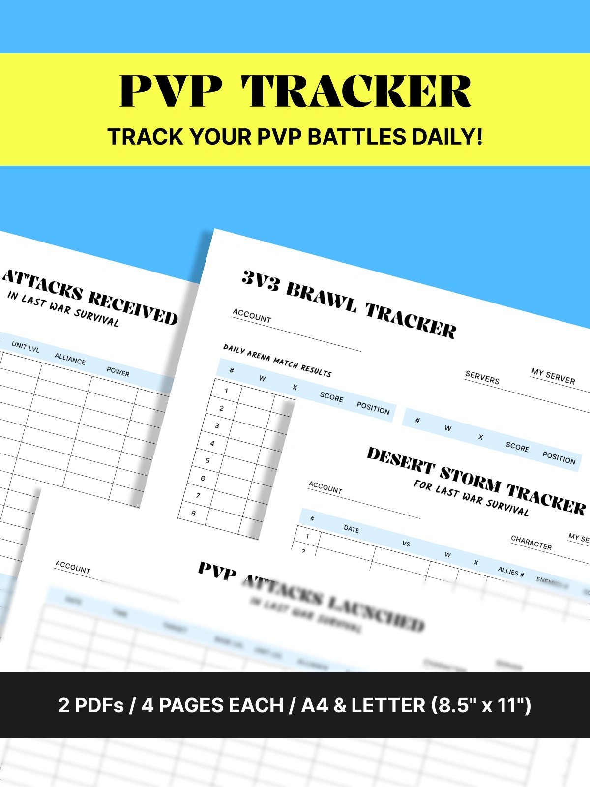 PvP Combat Tracker Log for Last War Survival product image (1)