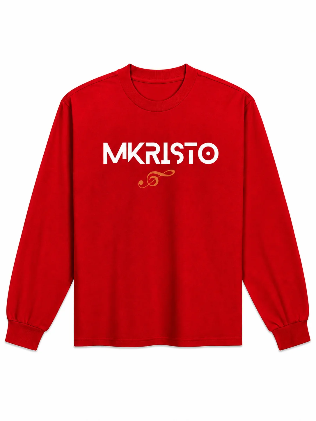 Red Mkristo Minimalist Music Logo Long Sleeve product image (1)